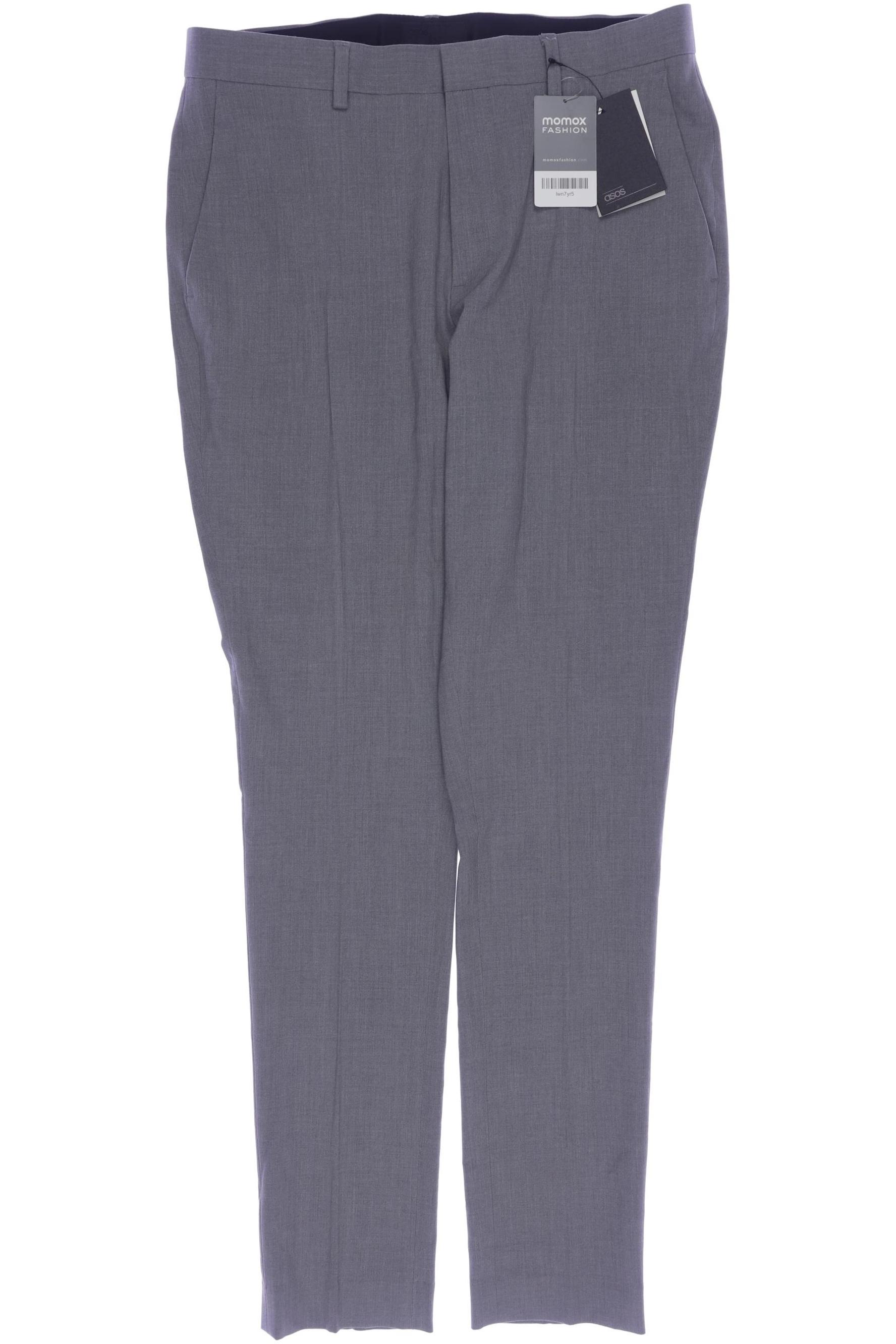 

asos Herren Stoffhose, grau, Gr. 32