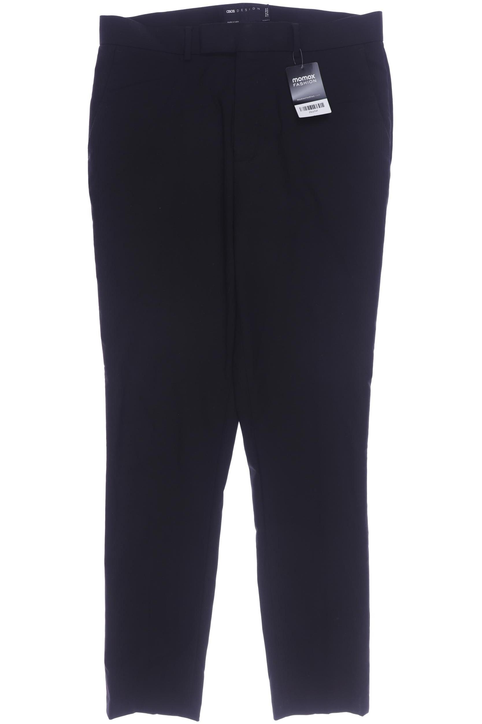 

asos Herren Stoffhose, schwarz, Gr. 34
