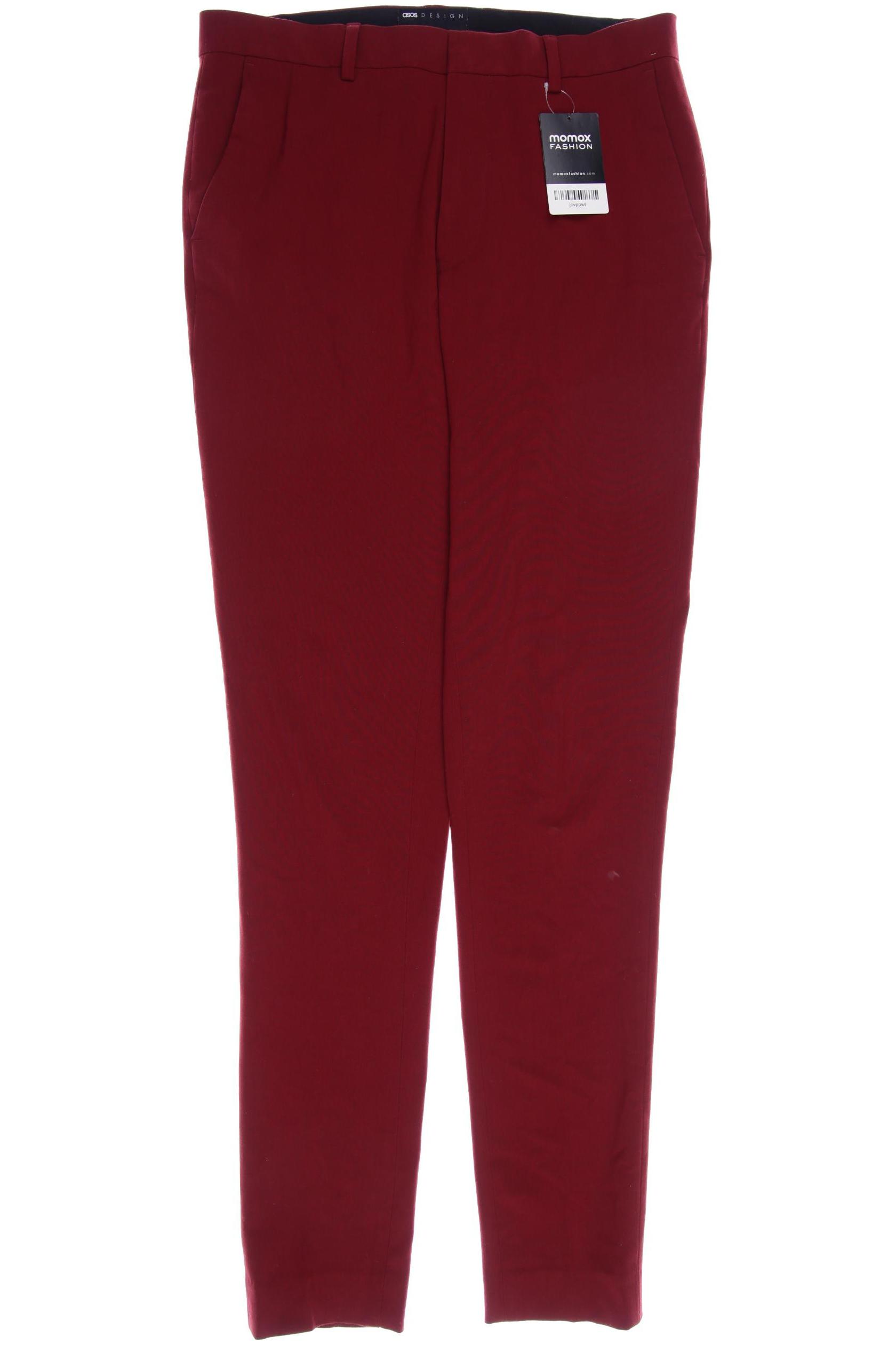 Thumbnail - asos Herren Stoffhose, bordeaux, Gr. 42