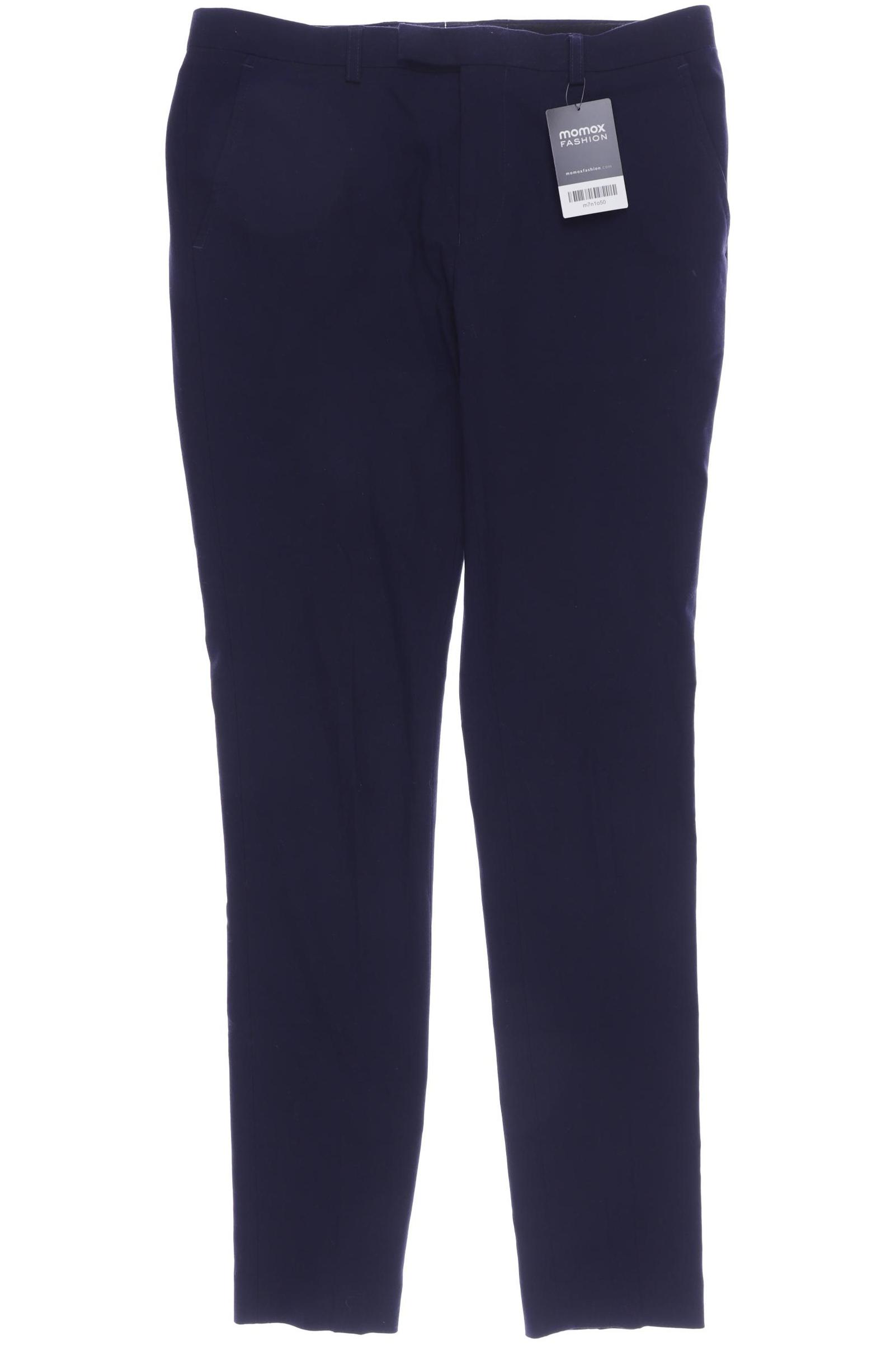 

asos Herren Stoffhose, marineblau, Gr. 30