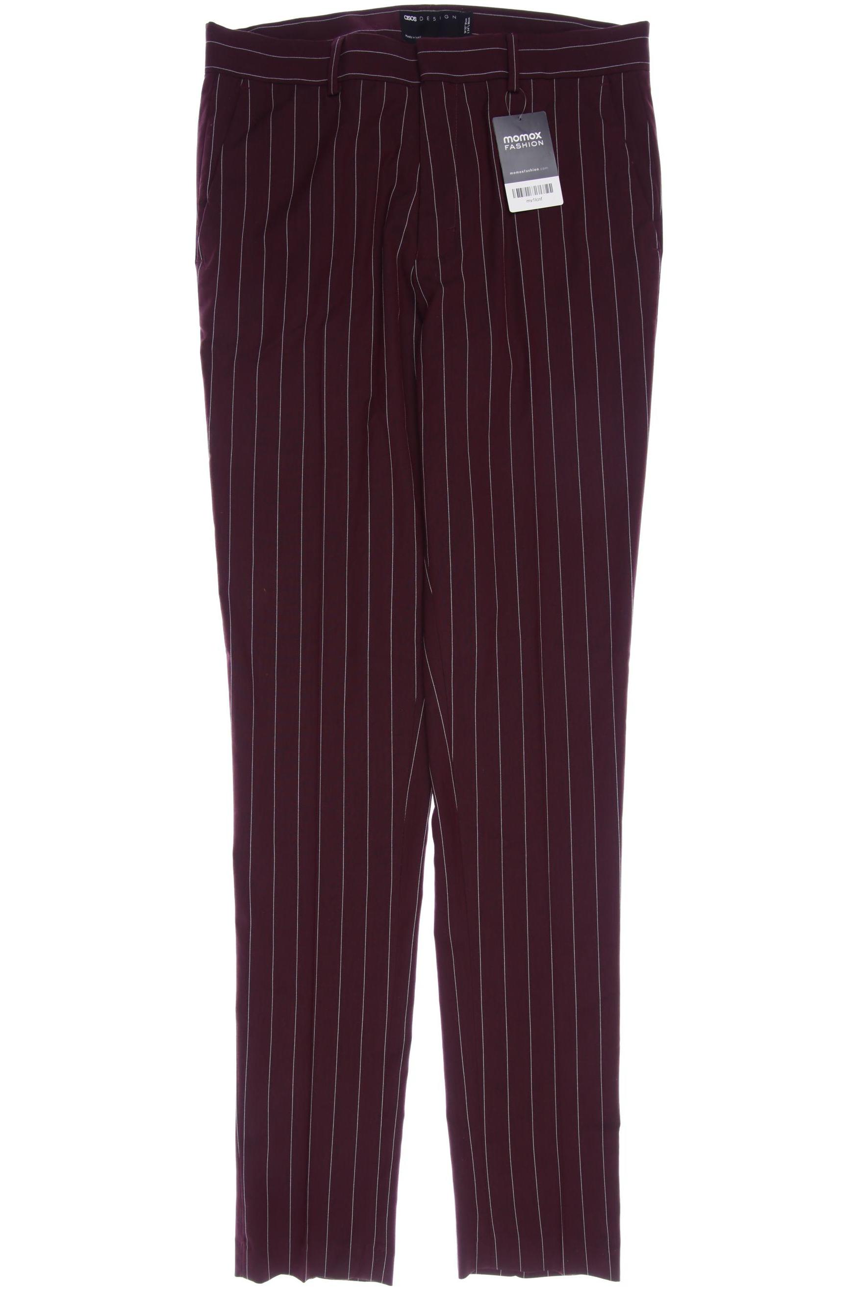 

asos Herren Stoffhose, bordeaux