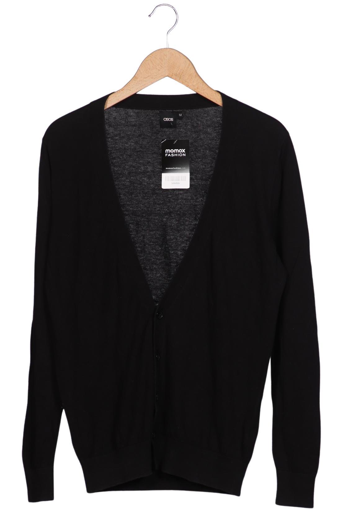 

asos Herren Strickjacke, schwarz, Gr. 48