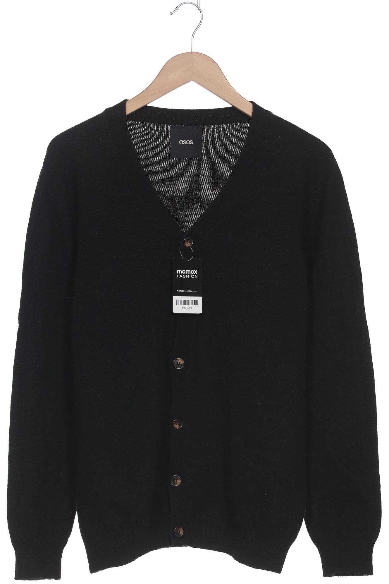 

asos Herren Strickjacke, schwarz, Gr. 52