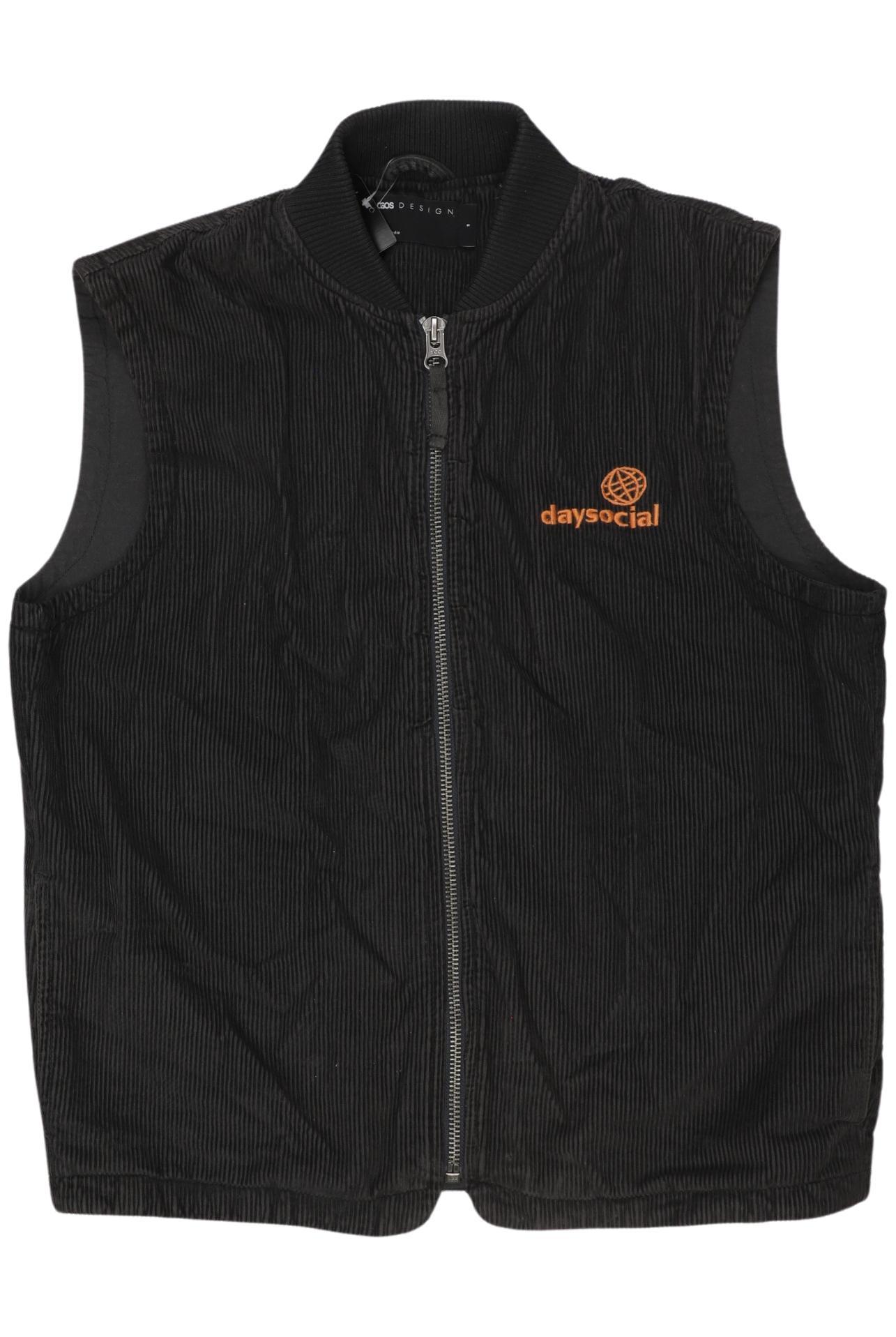 

asos Herren Weste, schwarz, Gr. 46