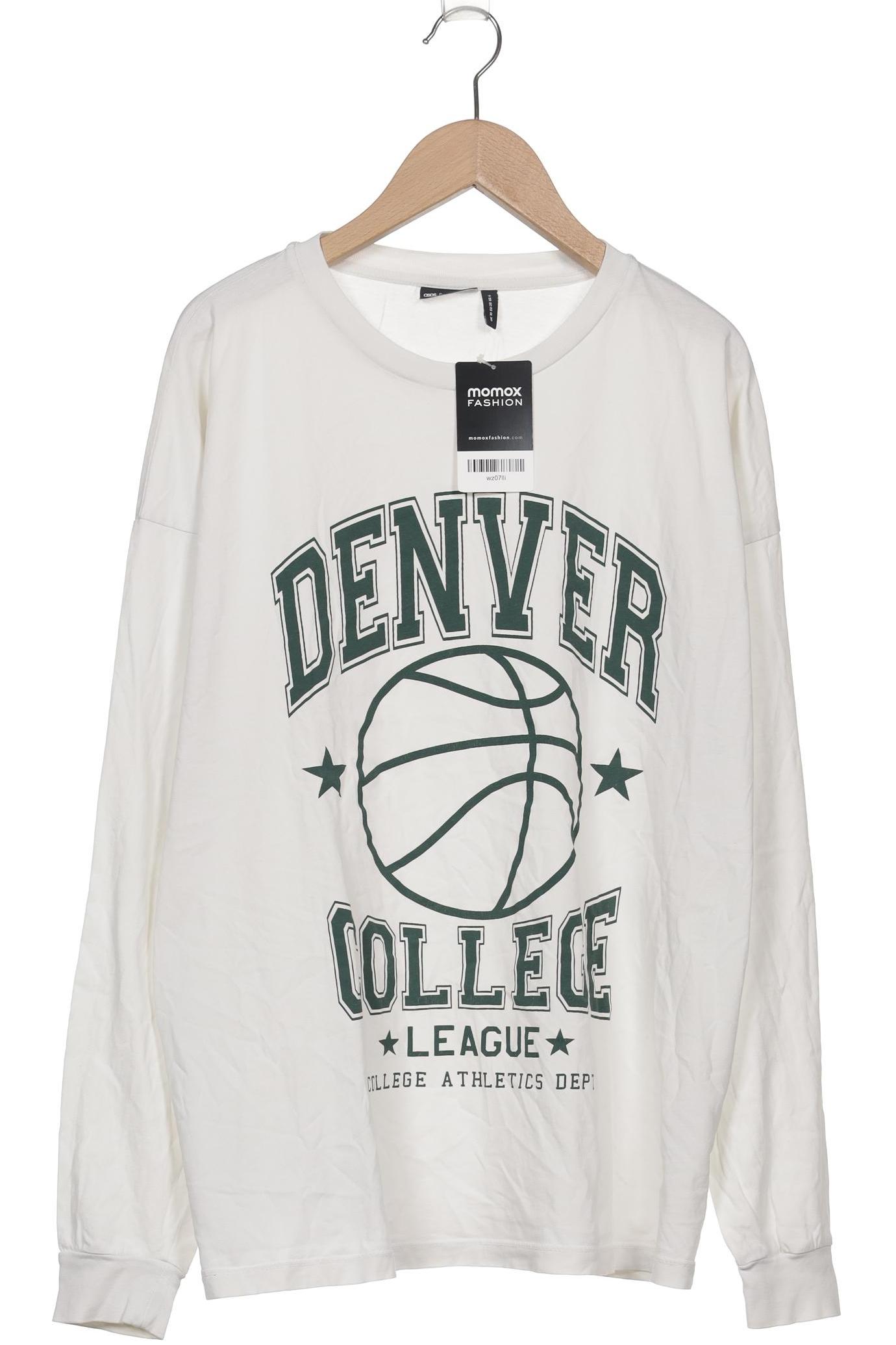 

Asos Tall Damen Langarmshirt, weiß, Gr. 38