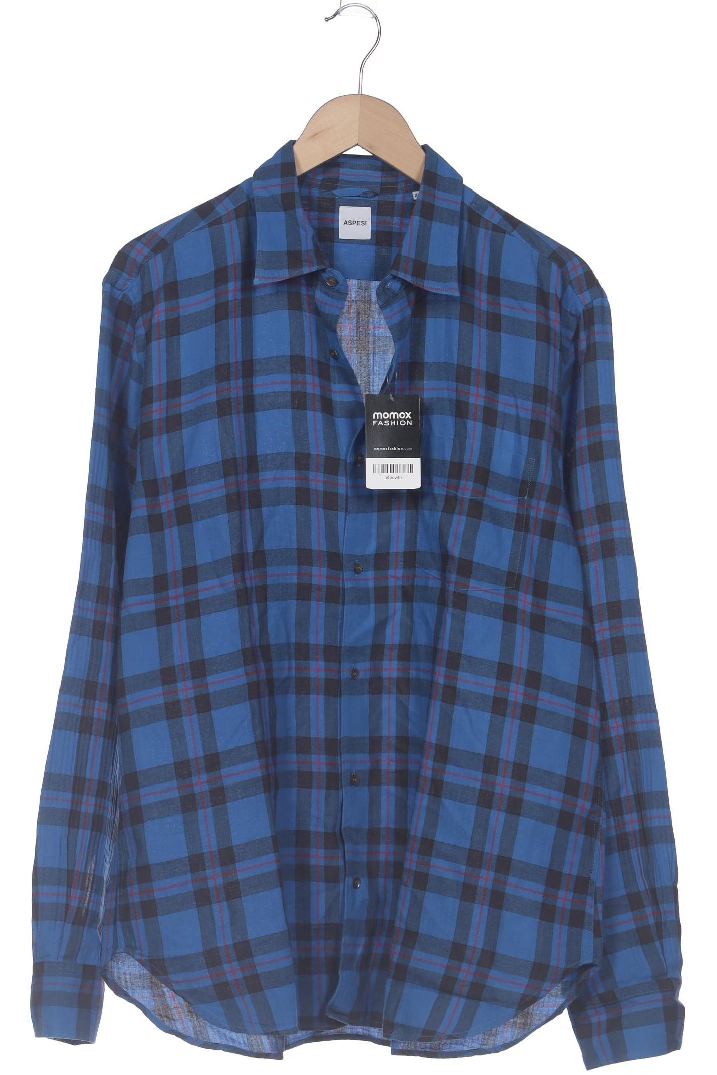 

Aspesi Herren Hemd, blau, Gr. 56