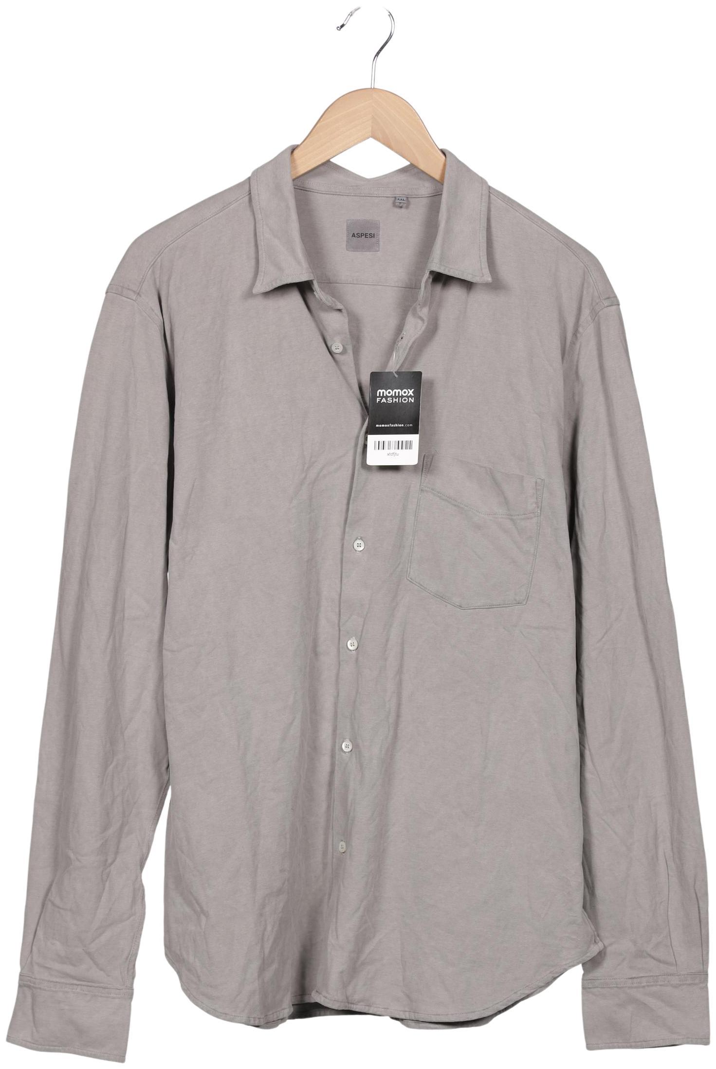 

Aspesi Herren Hemd, grau, Gr. 56