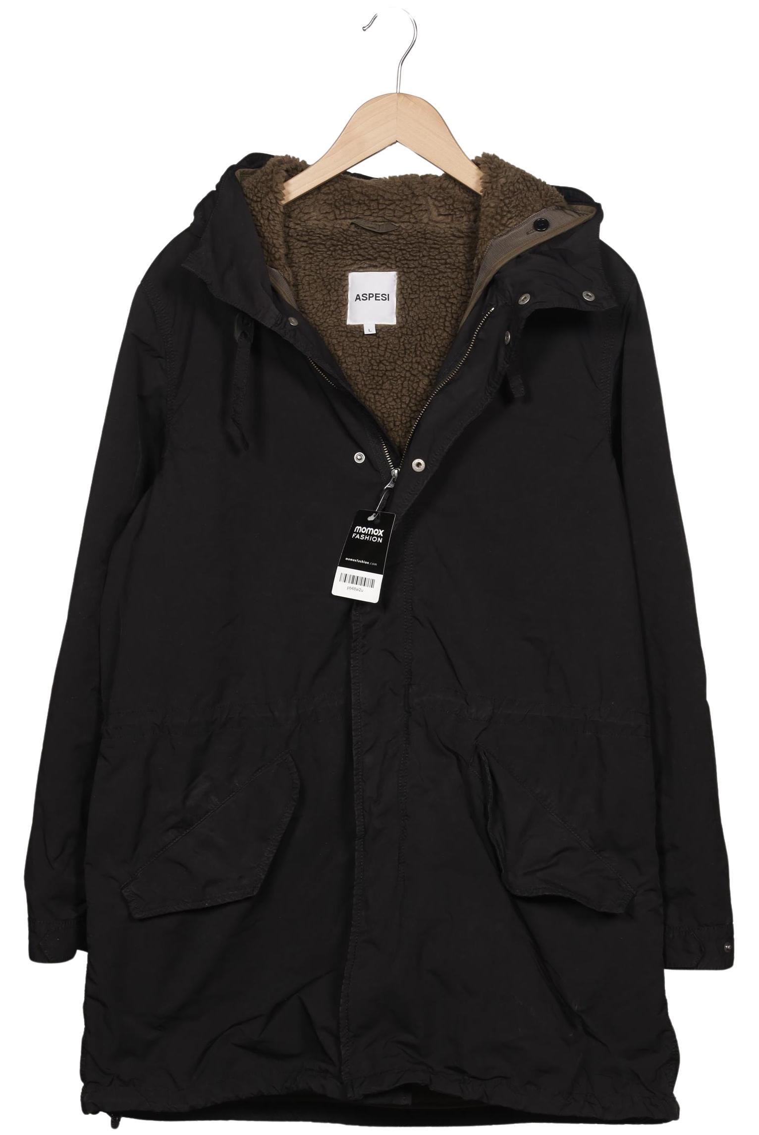 

Aspesi Herren Mantel, schwarz, Gr. 52