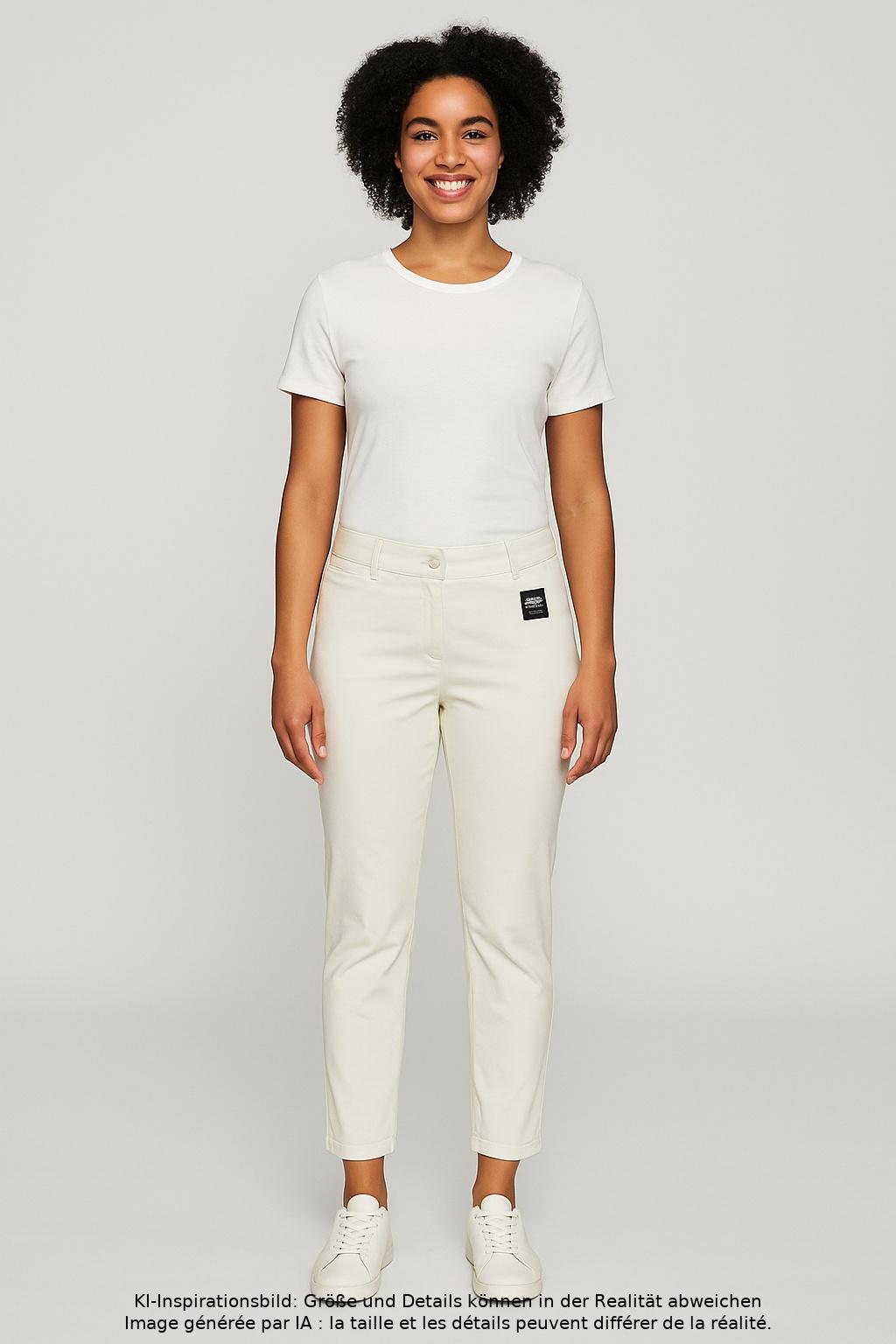 

Atelier Gardeur Damen Stoffhose, cremeweiß, Gr. 42