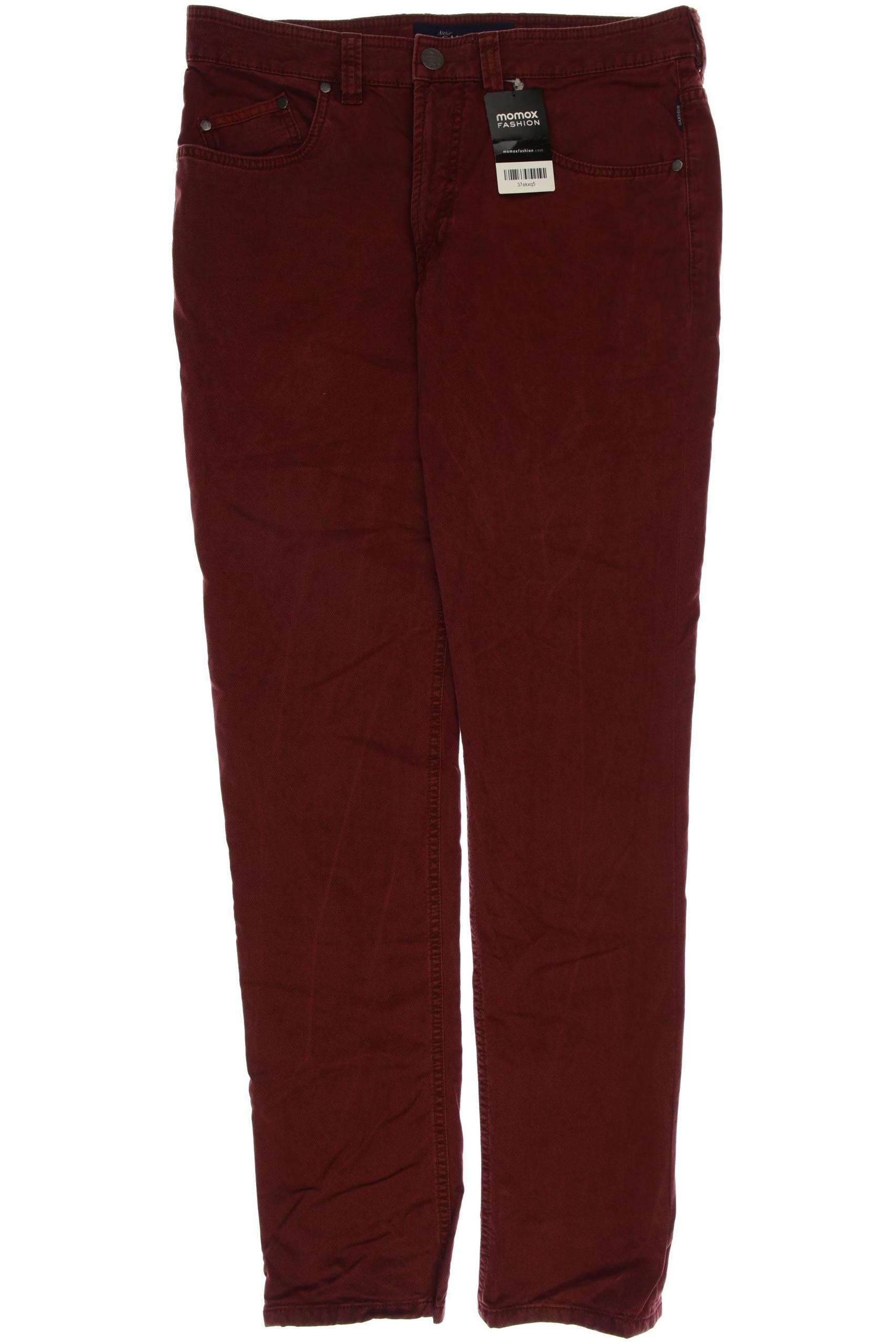 

Atelier Gardeur Herren Jeans, bordeaux, Gr. 34