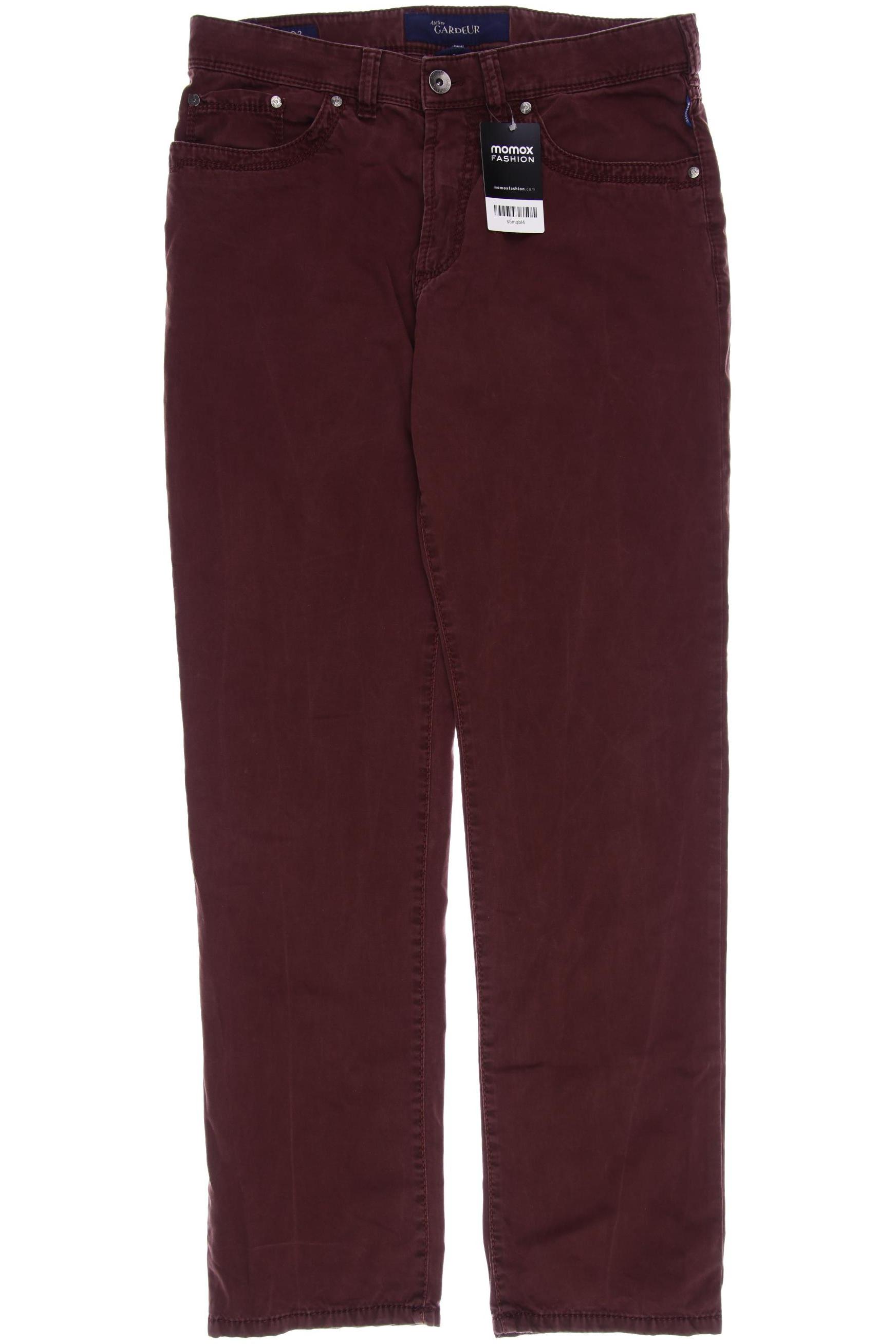 

Atelier Gardeur Herren Jeans, bordeaux, Gr. 52