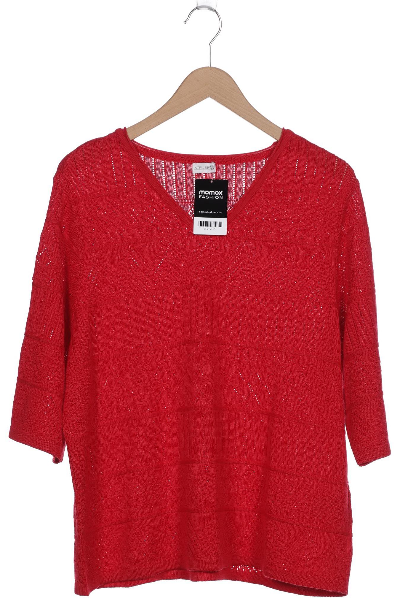 

Atelier Goldner Schnitt Damen Pullover, rot, Gr. 22