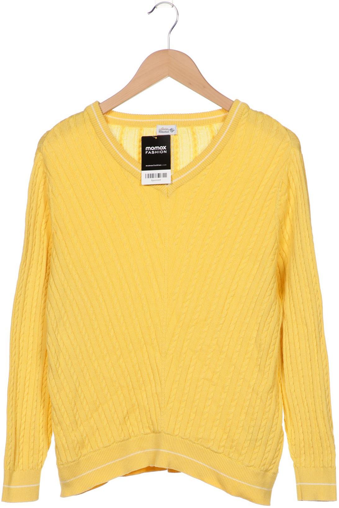 

Atelier Goldner Schnitt Damen Pullover, gelb, Gr. 16