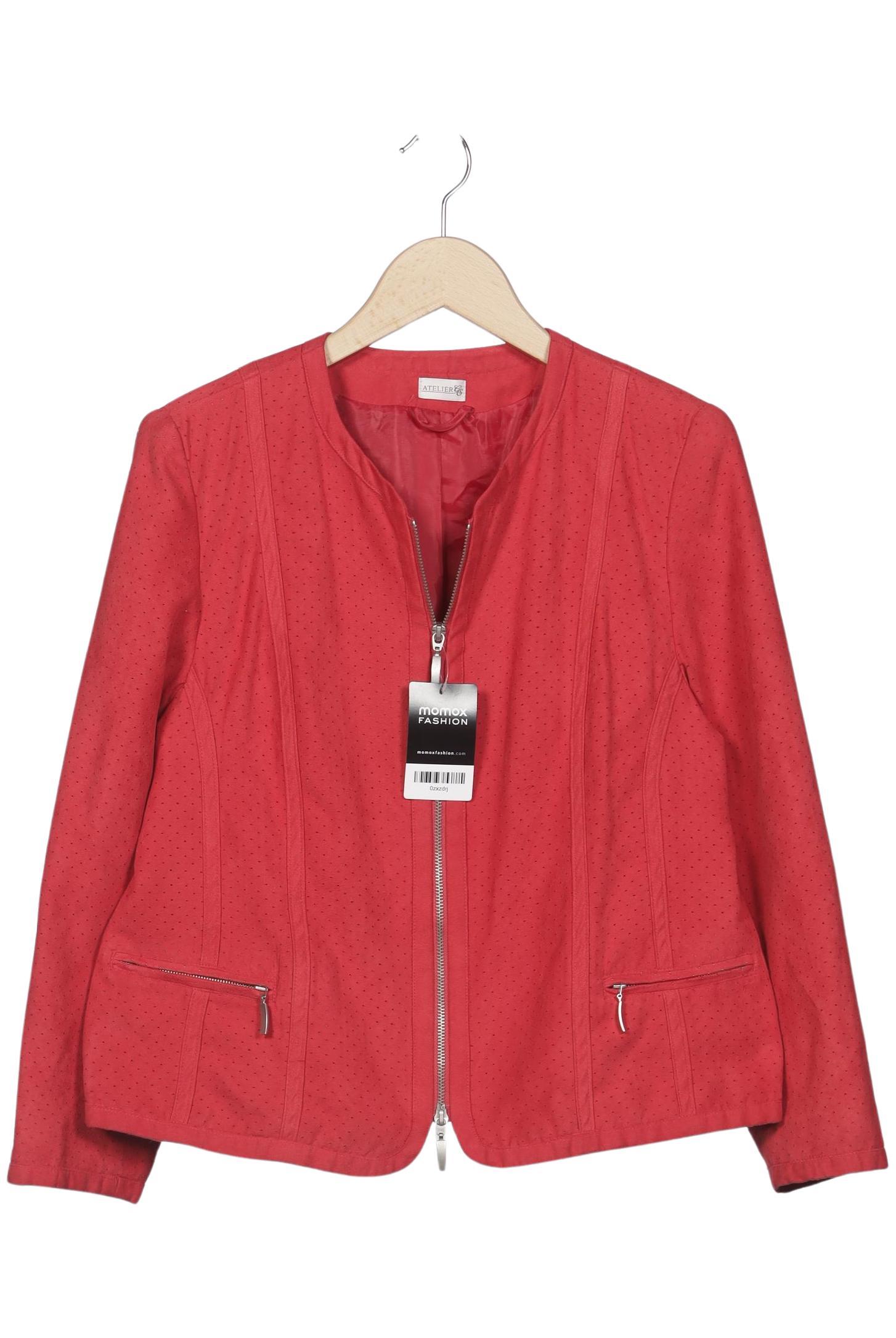 

Atelier Goldner Schnitt Damen Jacke, rot, Gr. 20