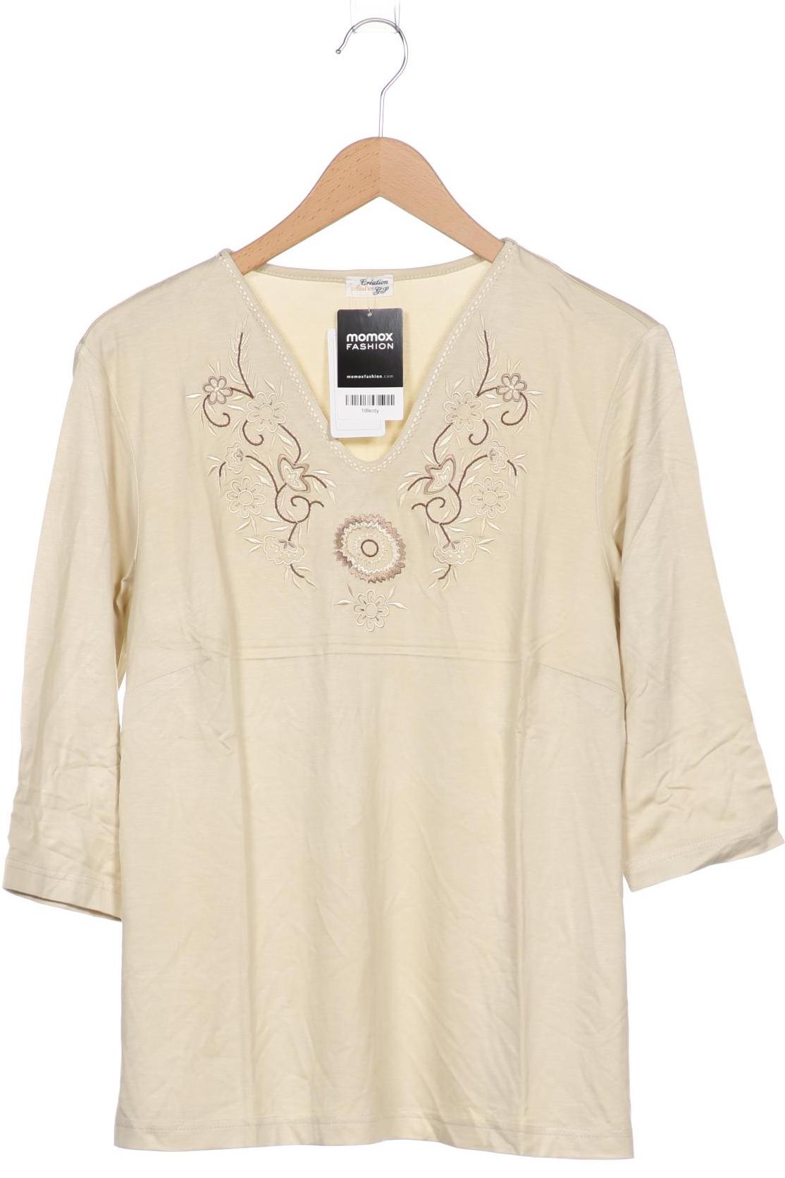 

Atelier Goldner Schnitt Damen Langarmshirt, beige, Gr. 22