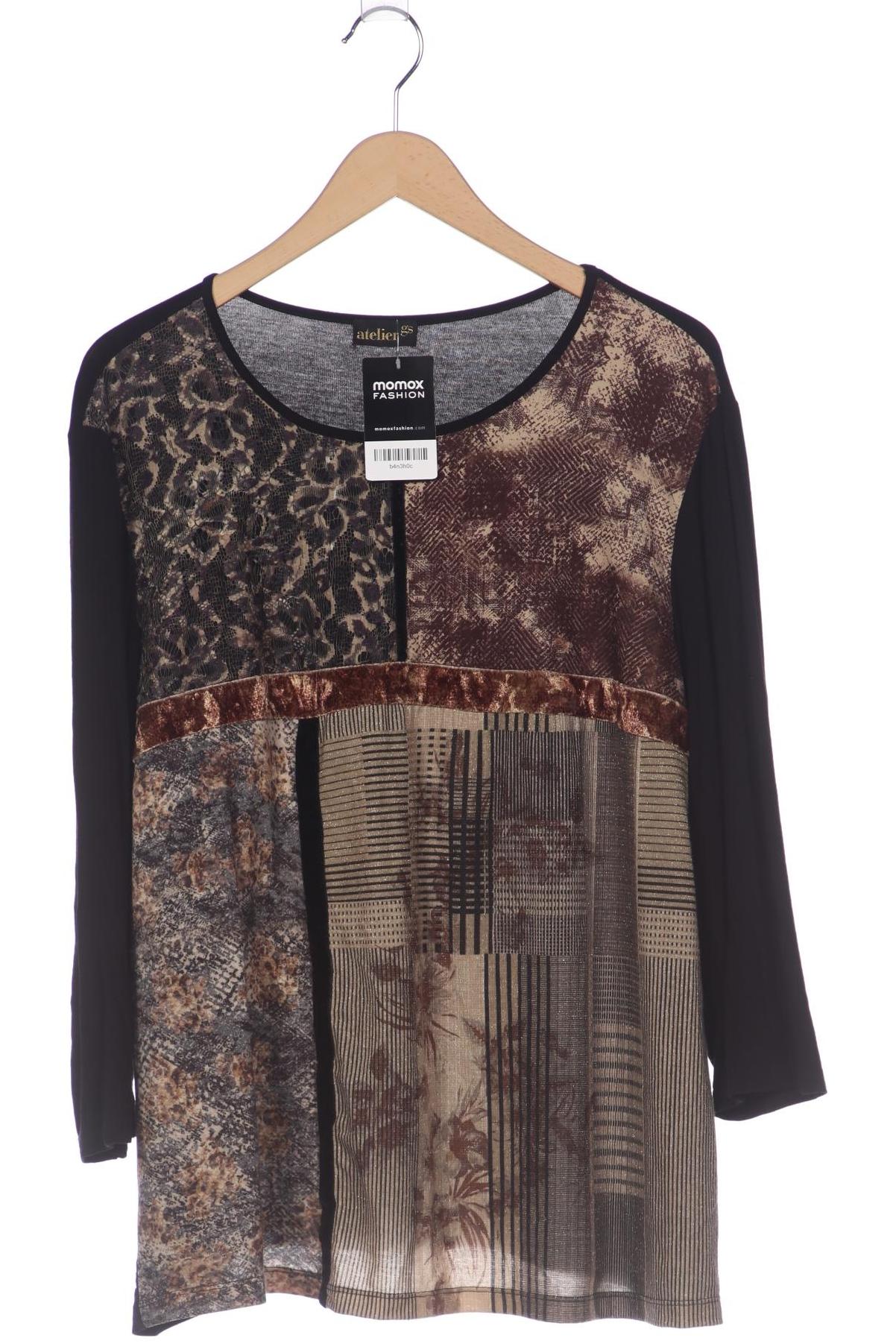 

Atelier Goldner Schnitt Damen Langarmshirt, mehrfarbig, Gr. 24