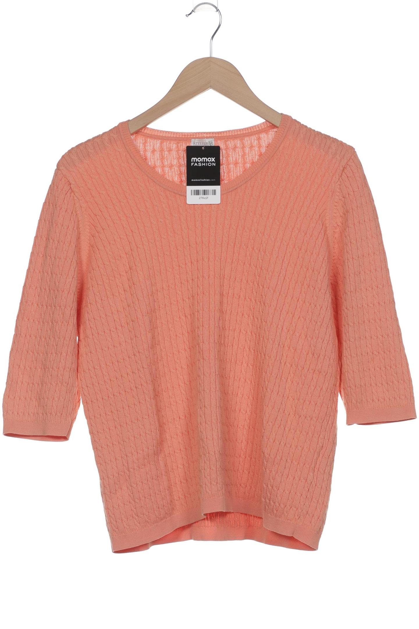 

Atelier Goldner Schnitt Damen Pullover, orange, Gr. 42