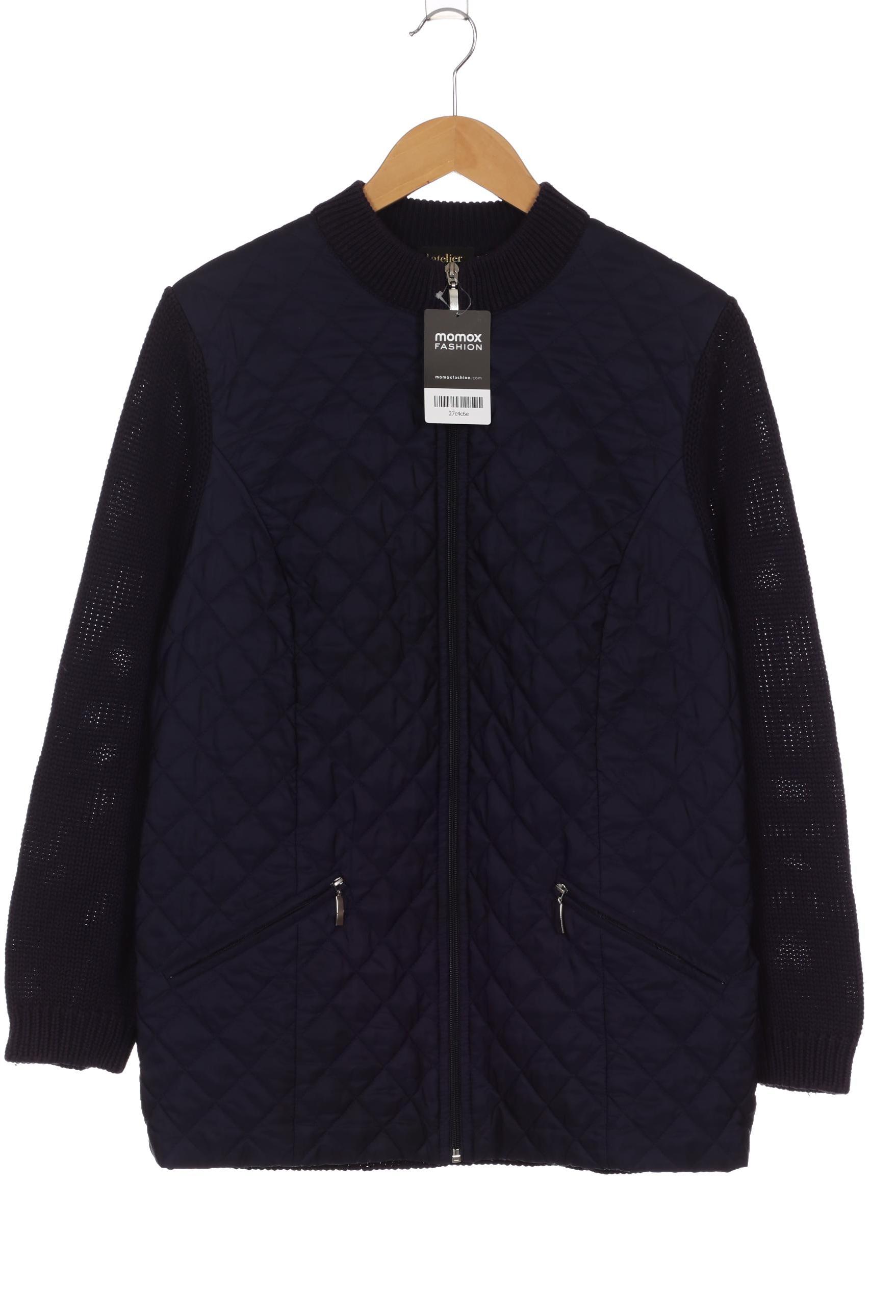 

Atelier Goldner Schnitt Damen Strickjacke, blau, Gr. 46