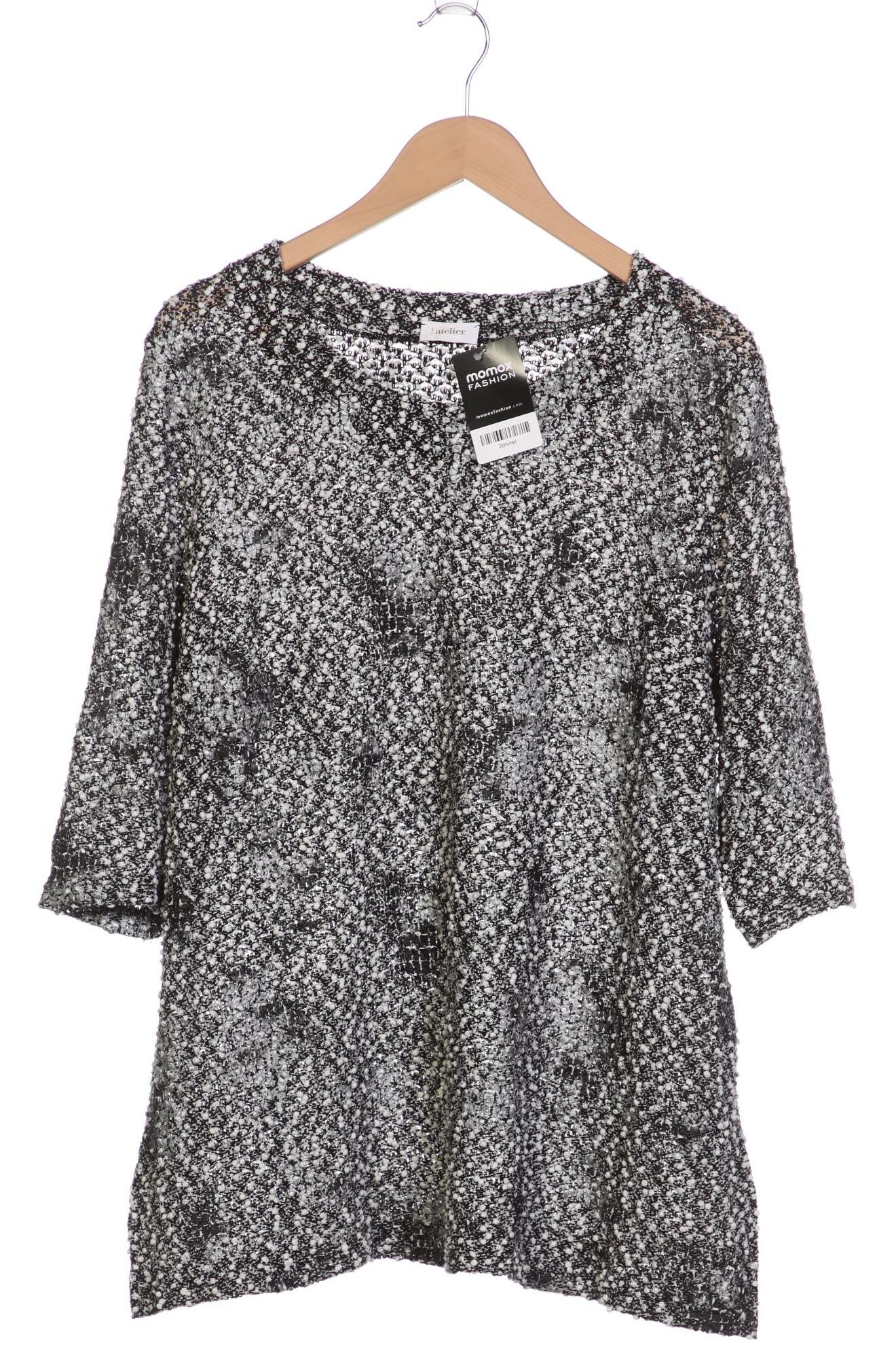 

Atelier Goldner Schnitt Damen Pullover, schwarz