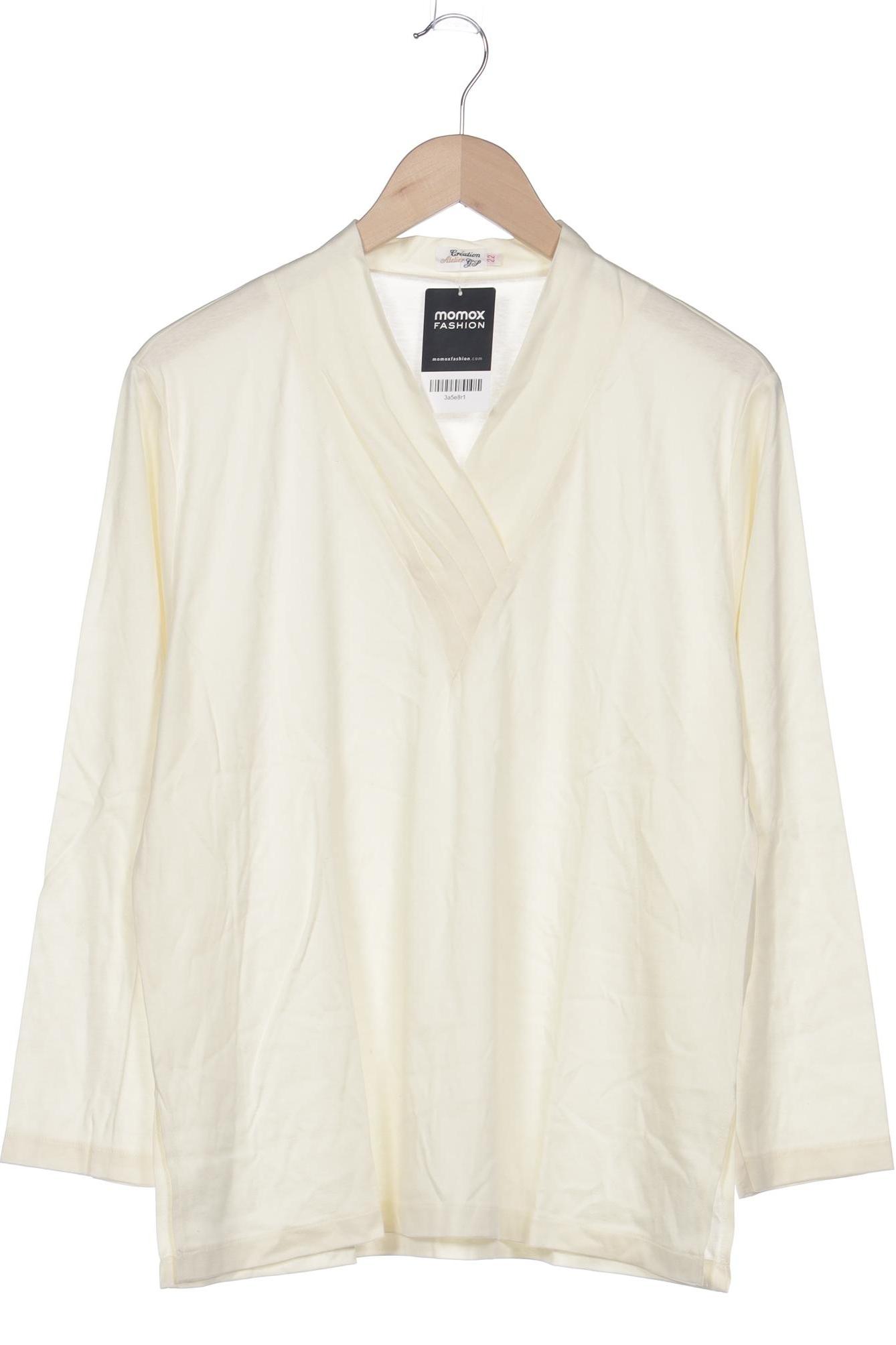 

Atelier Goldner Schnitt Damen Langarmshirt, cremeweiß, Gr. 44