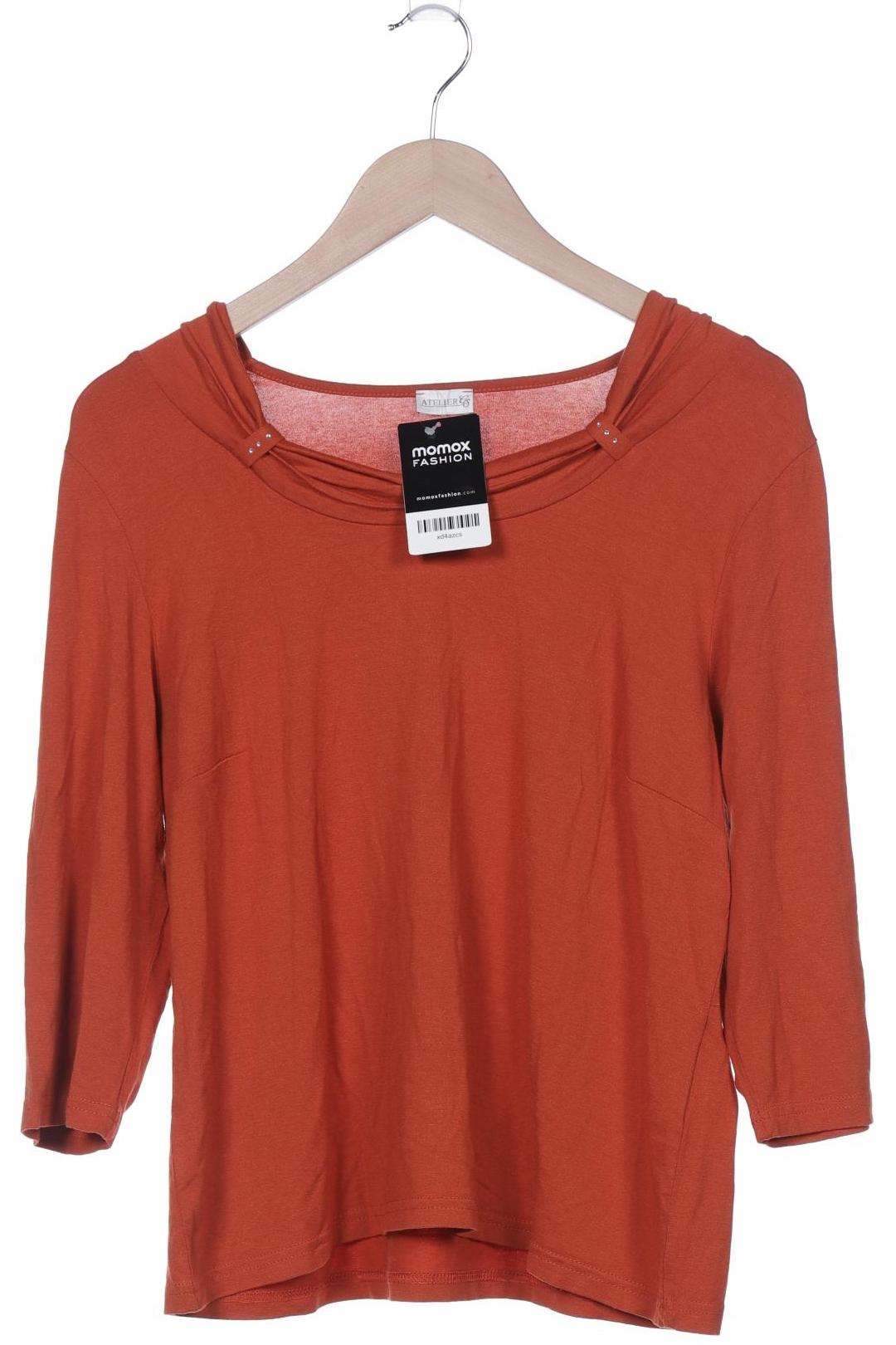 

Atelier Goldner Schnitt Damen Langarmshirt, orange, Gr. 44
