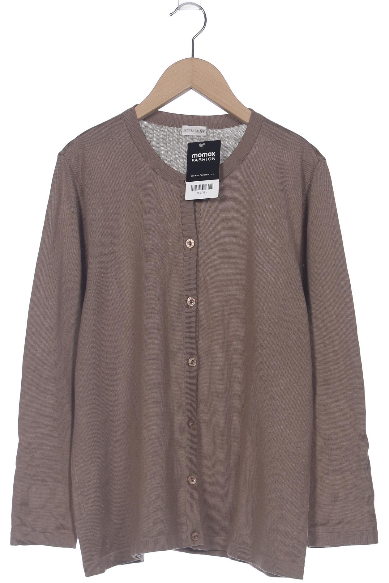 

Atelier Goldner Schnitt Damen Strickjacke, braun, Gr. 38