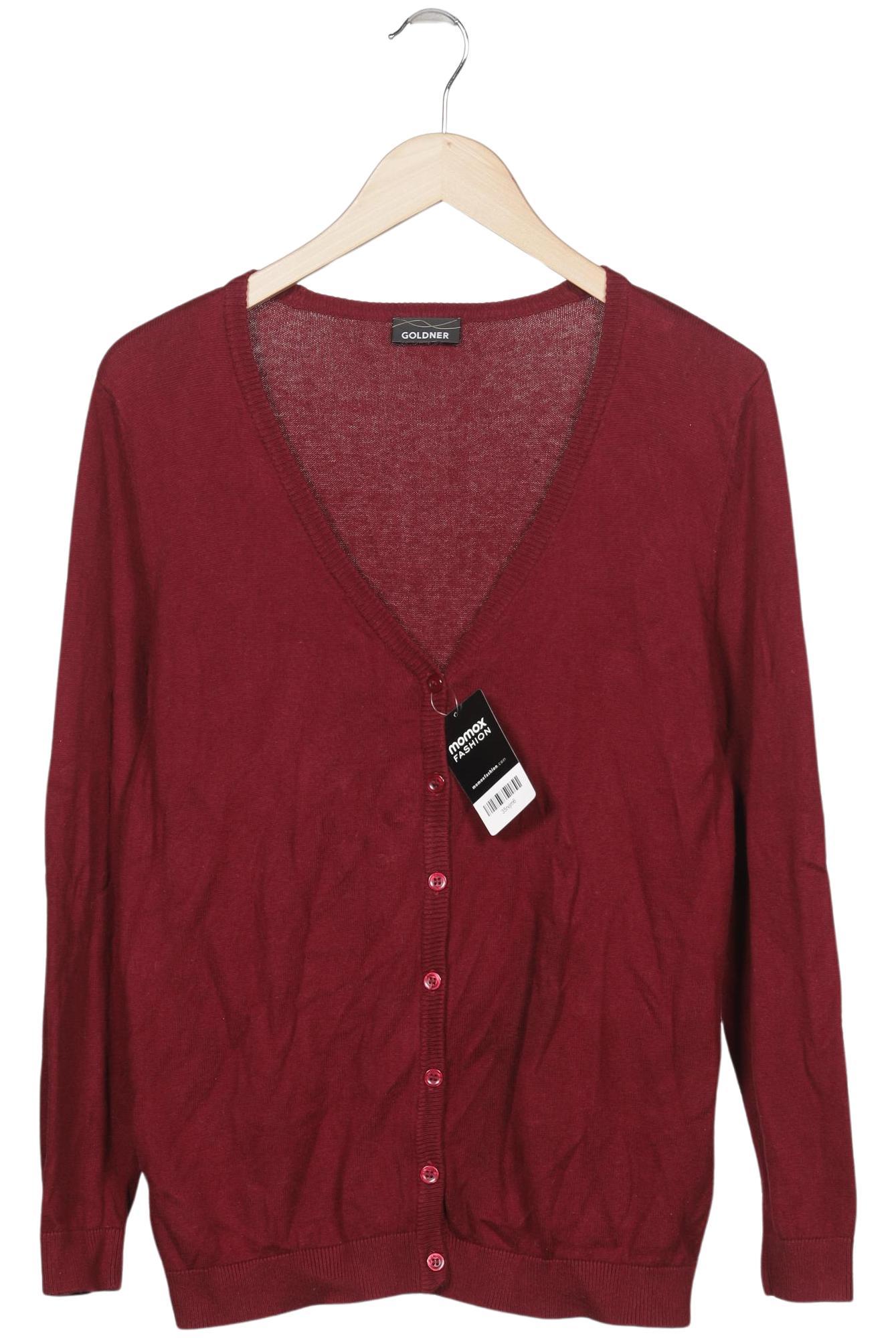 

Atelier Goldner Schnitt Damen Strickjacke, bordeaux, Gr. 42