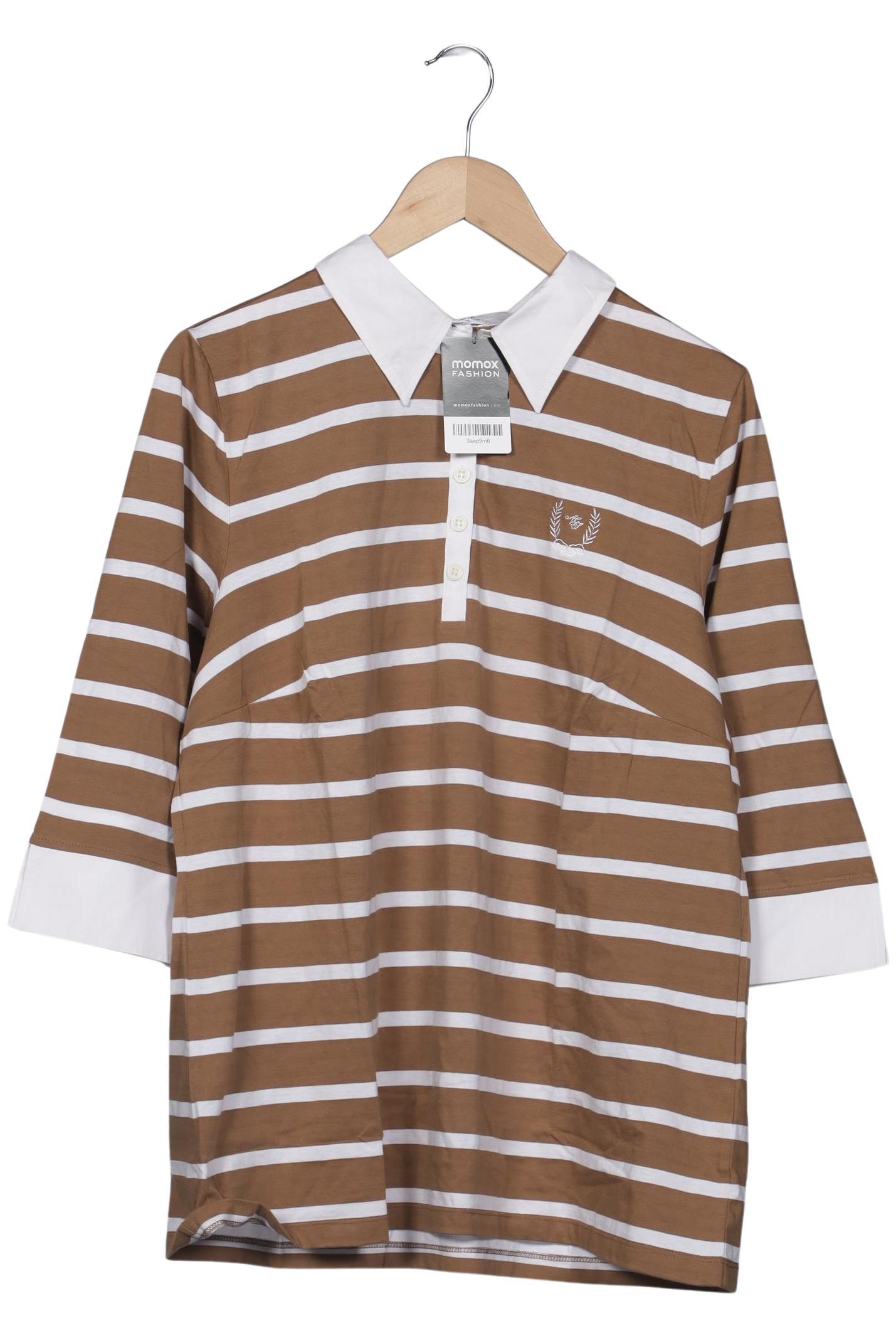 

Atelier Goldner Schnitt Damen Poloshirt, braun, Gr. 48