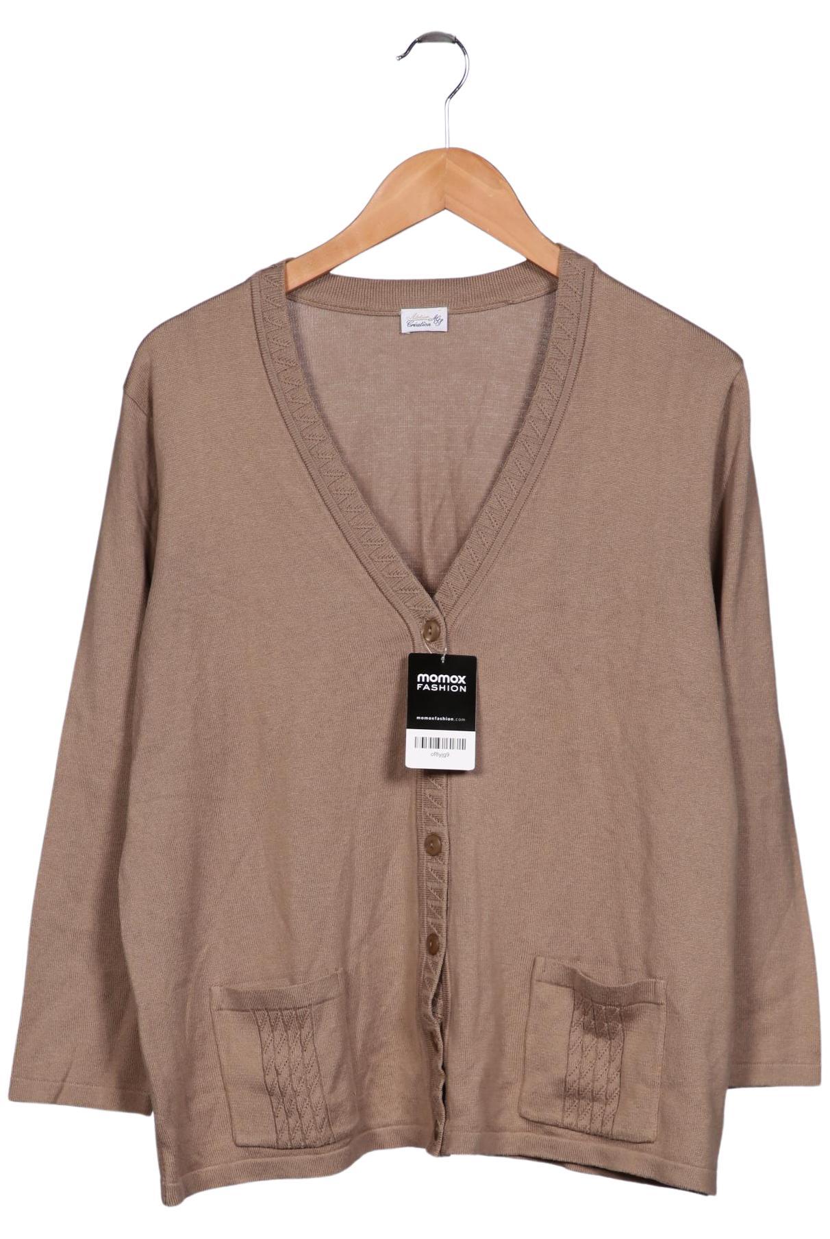 

Atelier Goldner Schnitt Damen Strickjacke, beige, Gr. 20