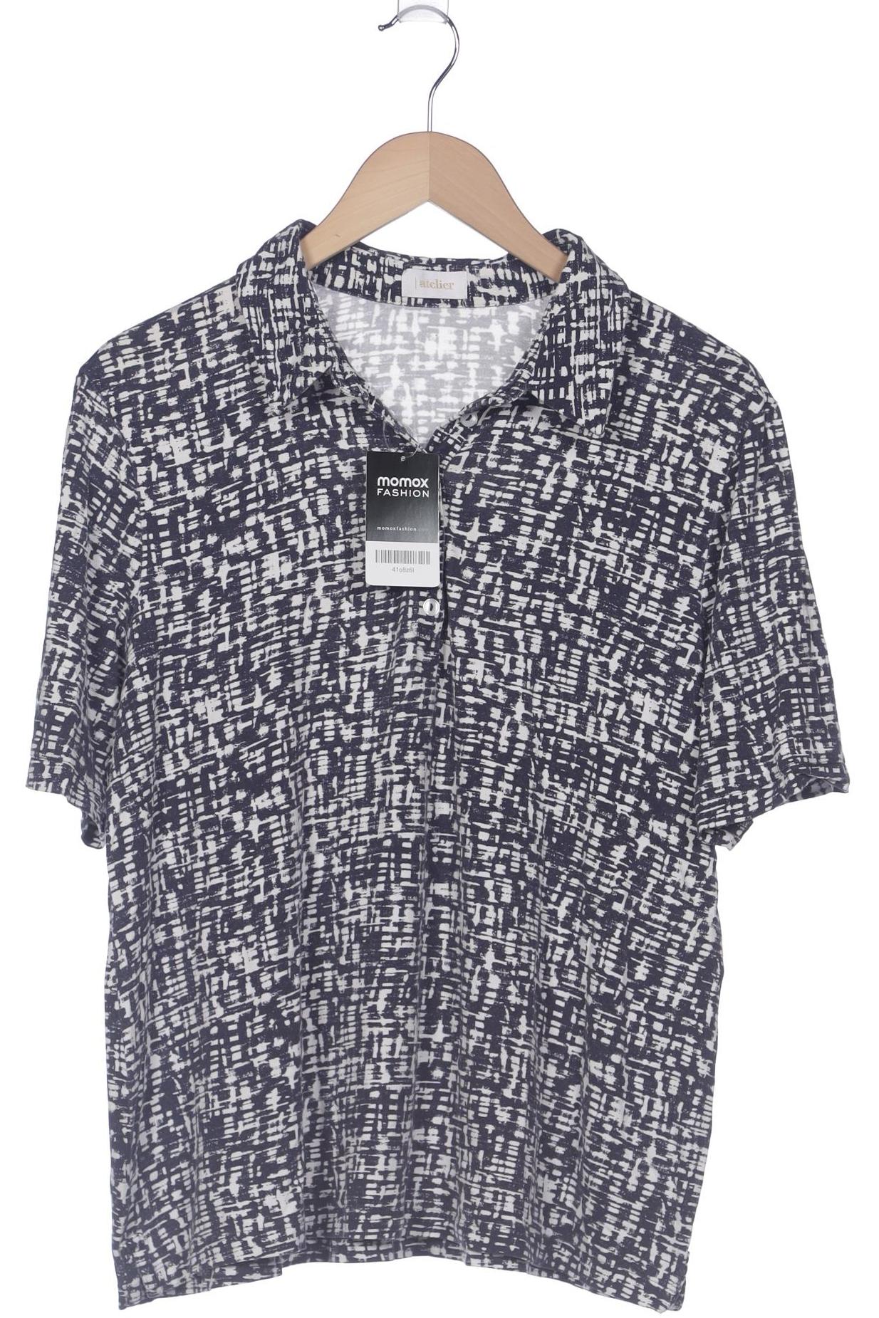 

Atelier Goldner Schnitt Damen Poloshirt, marineblau, Gr. 20