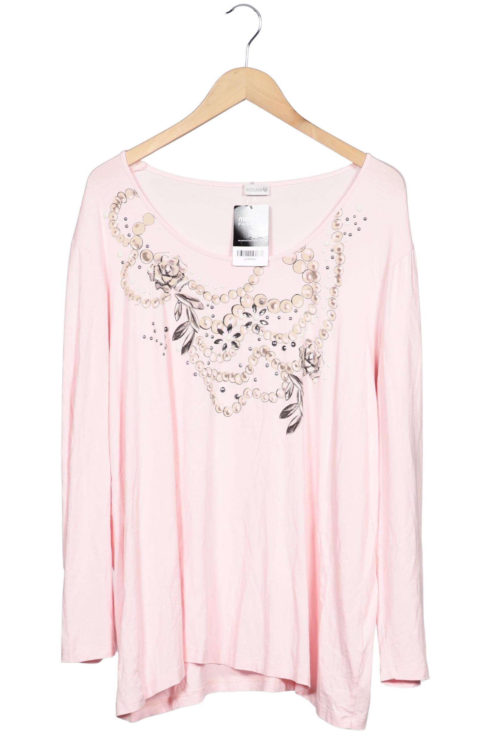 

Atelier Goldner Schnitt Damen Langarmshirt, pink, Gr. 52