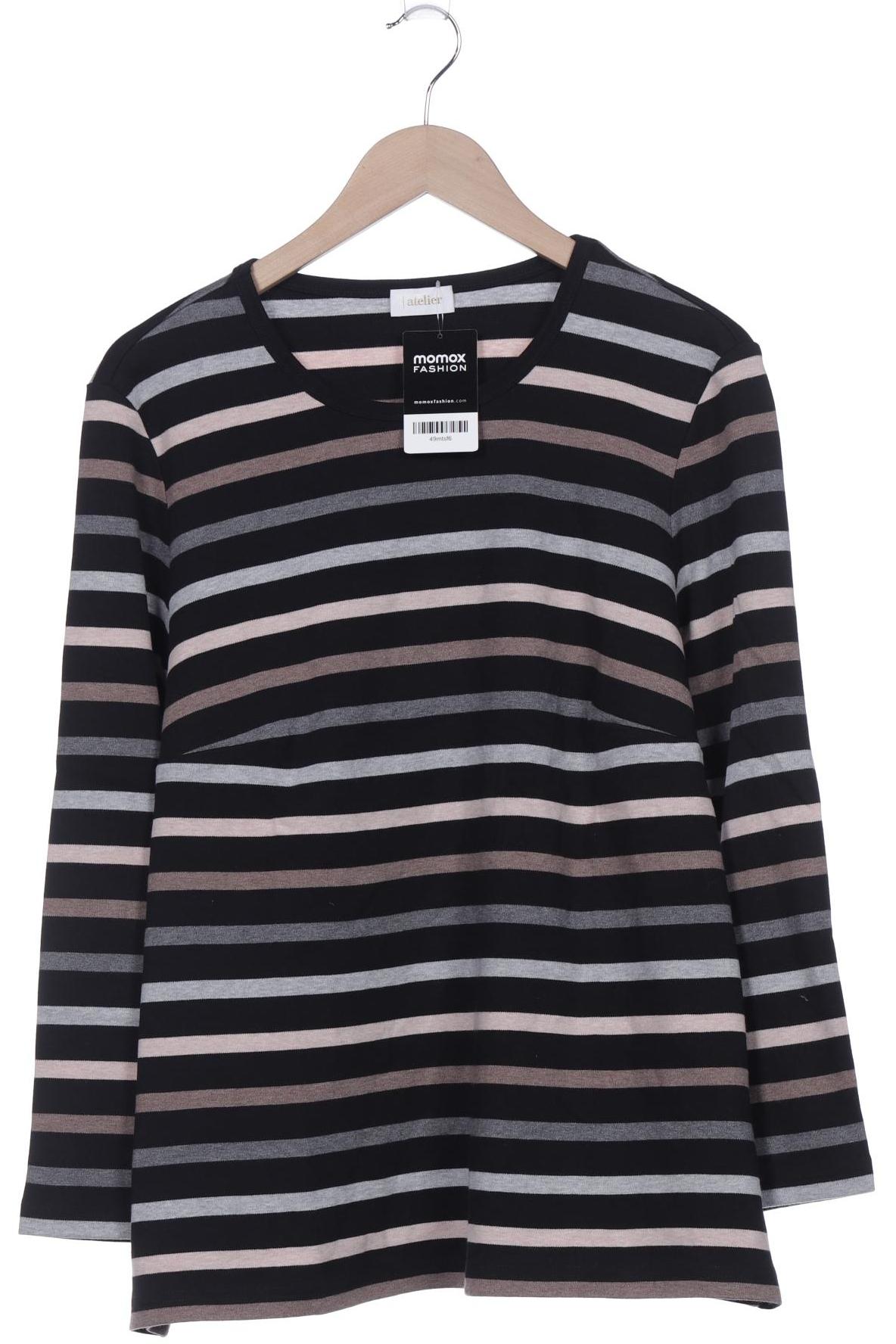 

Atelier Goldner Schnitt Damen Pullover, schwarz, Gr. 48