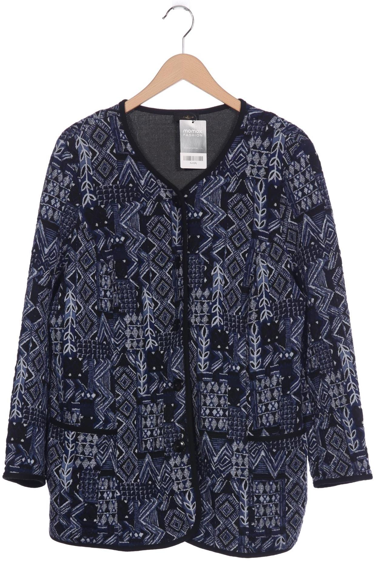 

Atelier Goldner Schnitt Damen Strickjacke, marineblau, Gr. 48