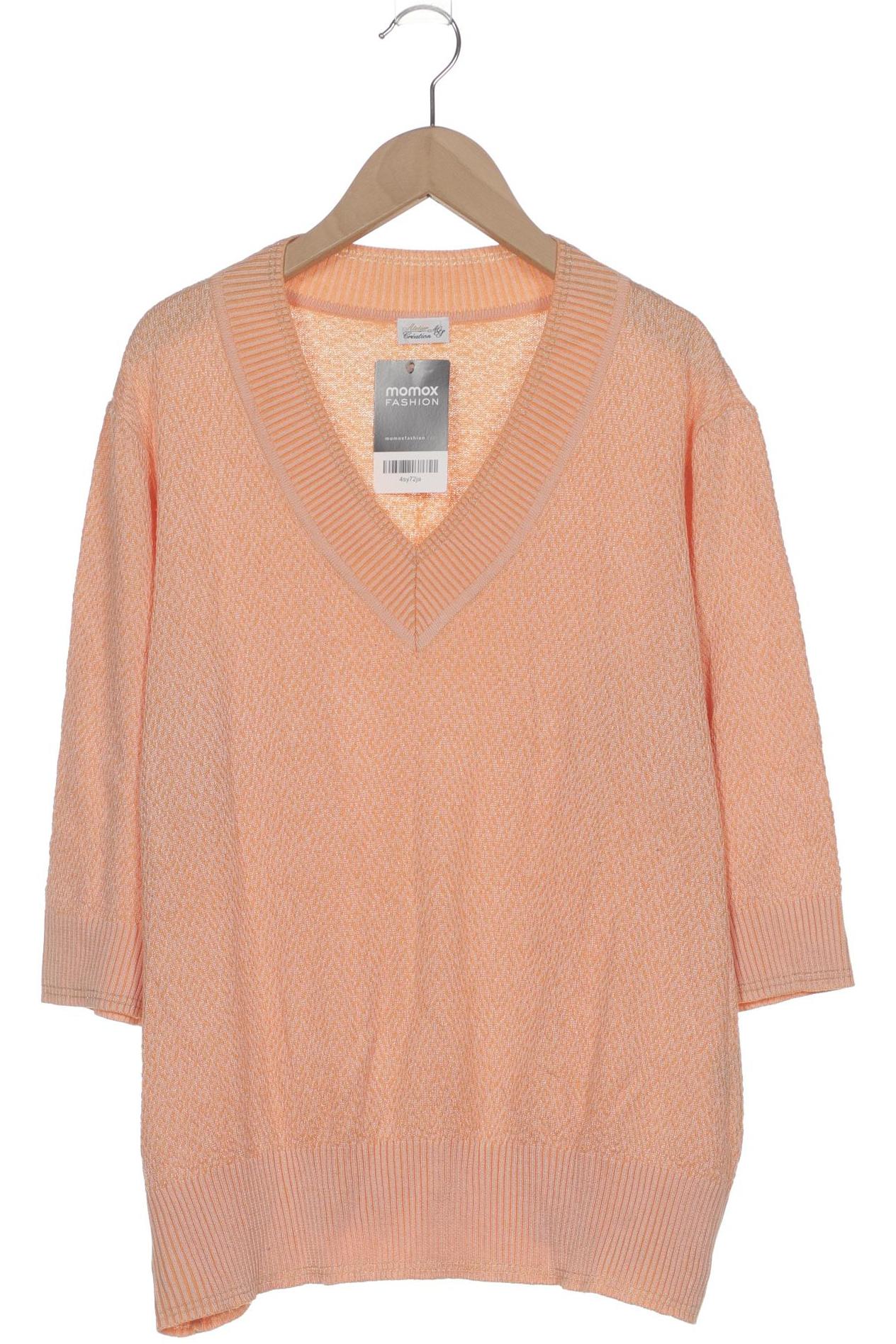 

Atelier Goldner Schnitt Damen Pullover, orange, Gr. 48