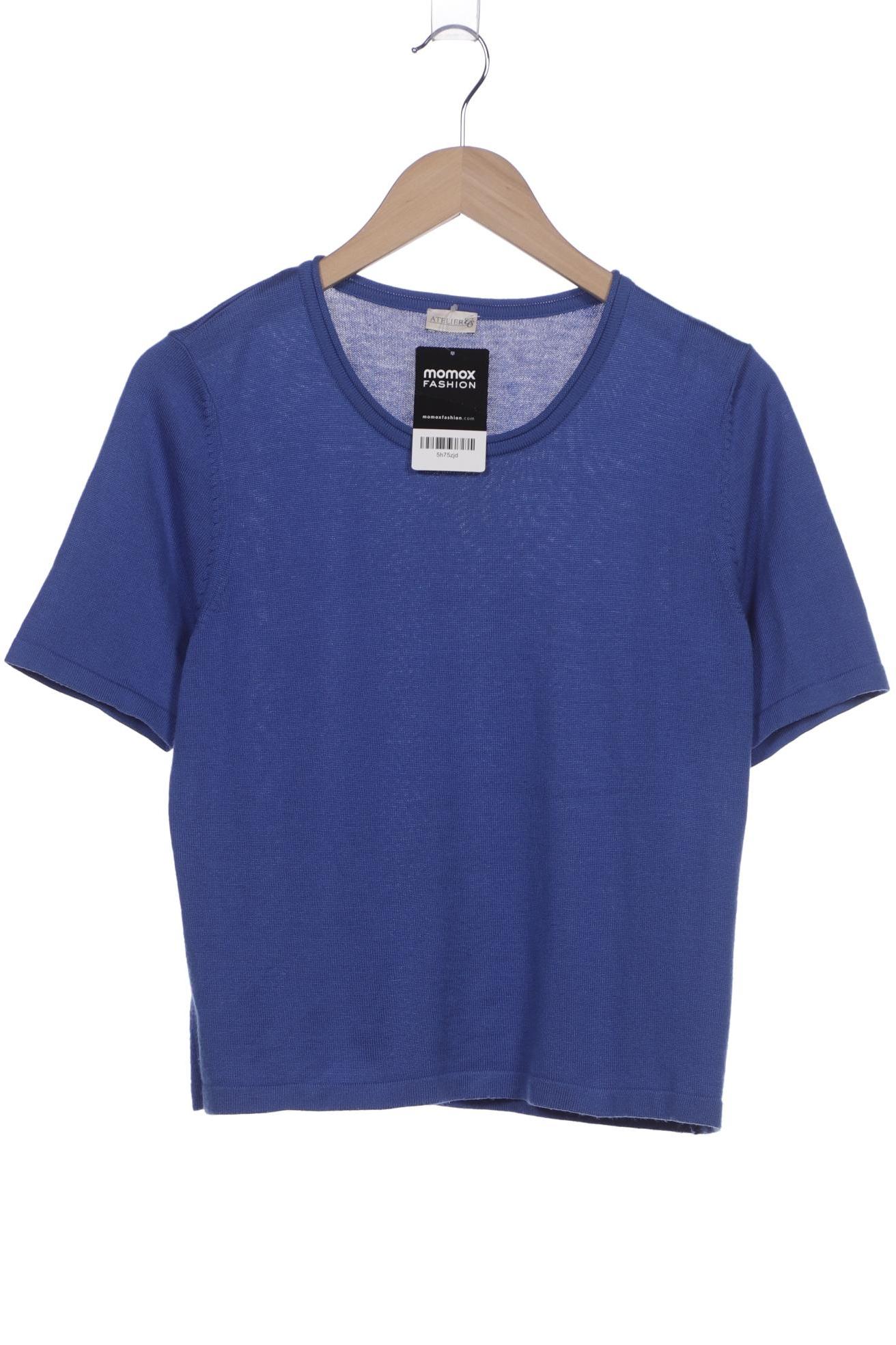 

Atelier Goldner Schnitt Damen Pullover, blau, Gr. 38