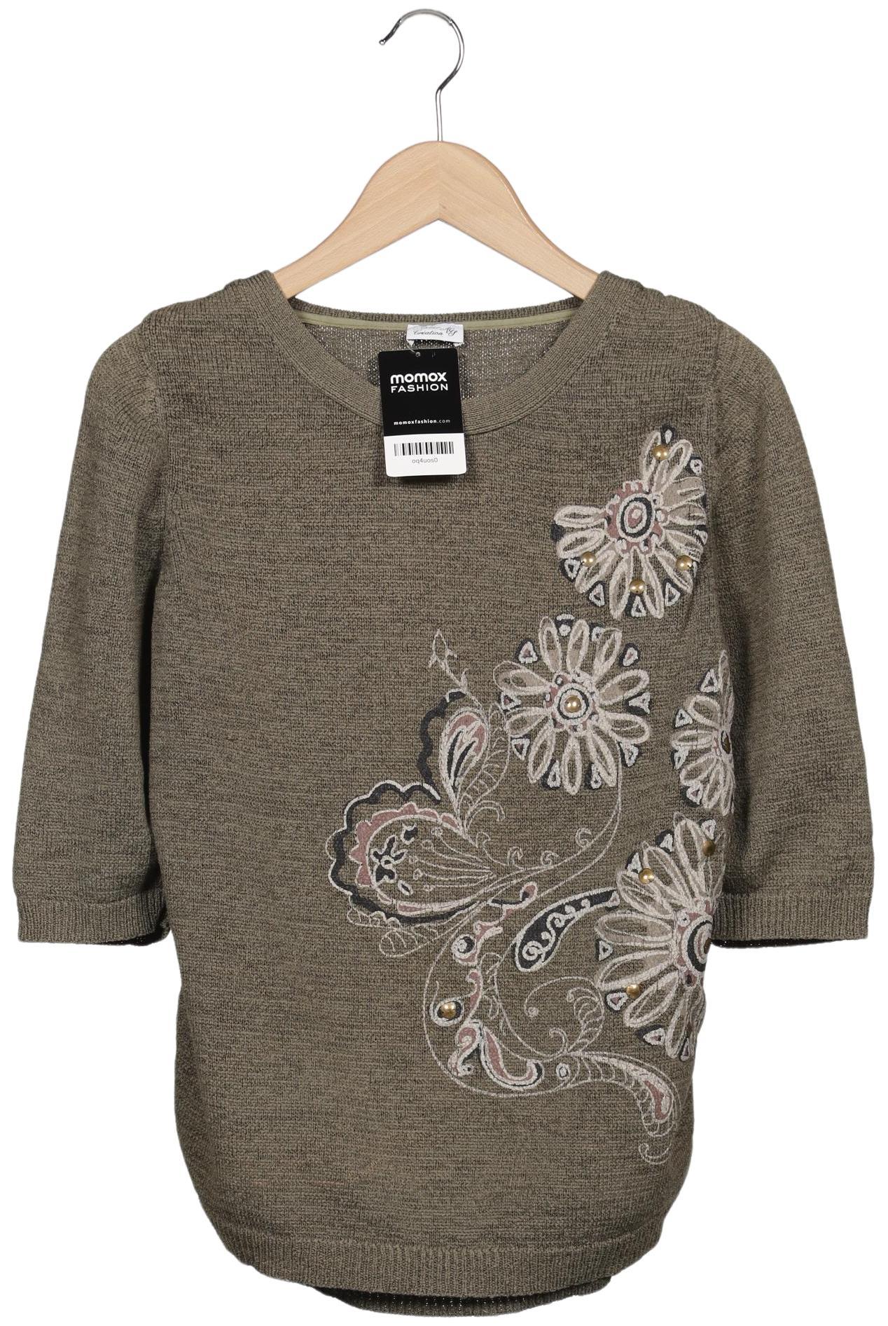 

Atelier Goldner Schnitt Damen Pullover, grün, Gr. 16