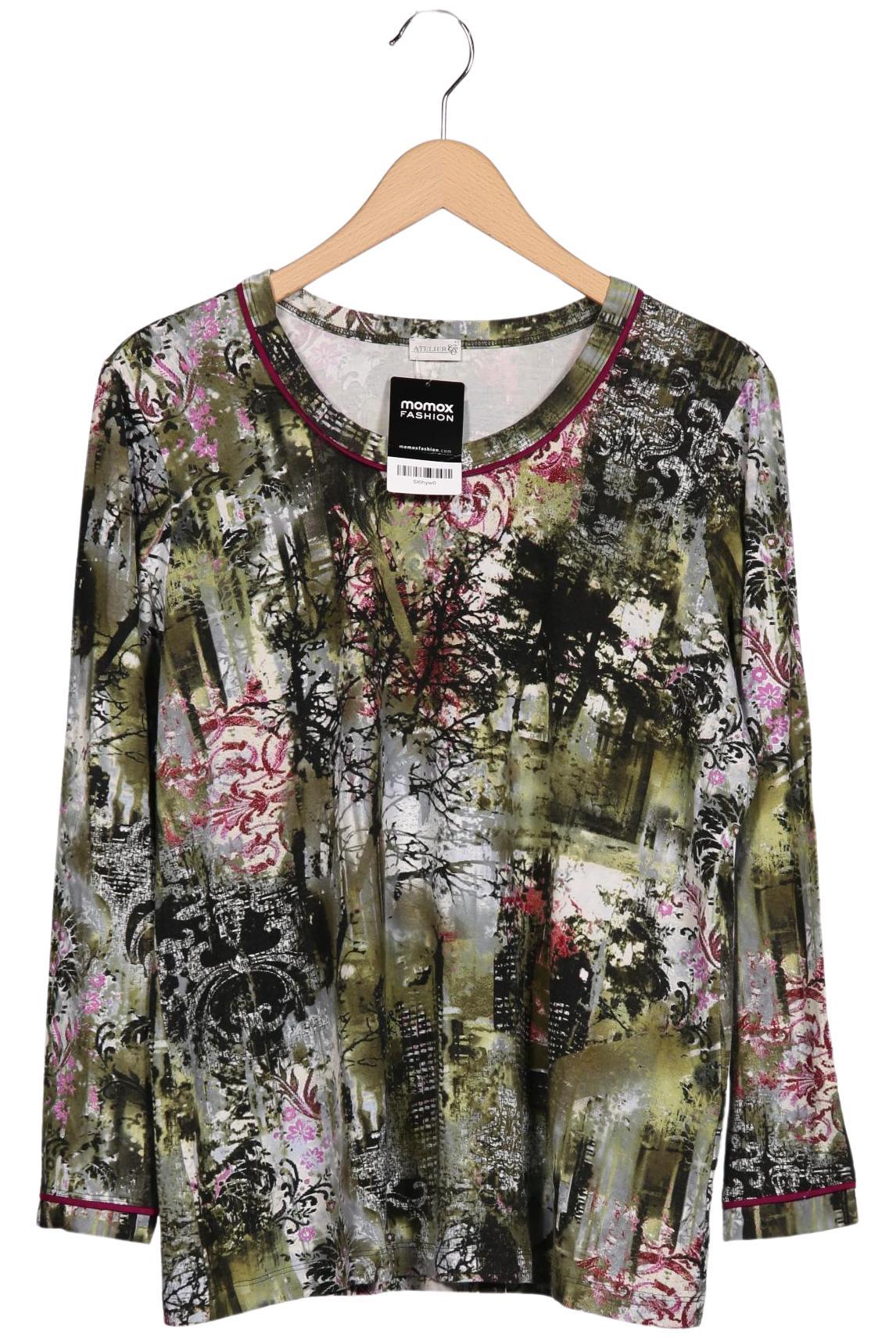 

Atelier Goldner Schnitt Damen Langarmshirt, grün, Gr. 48