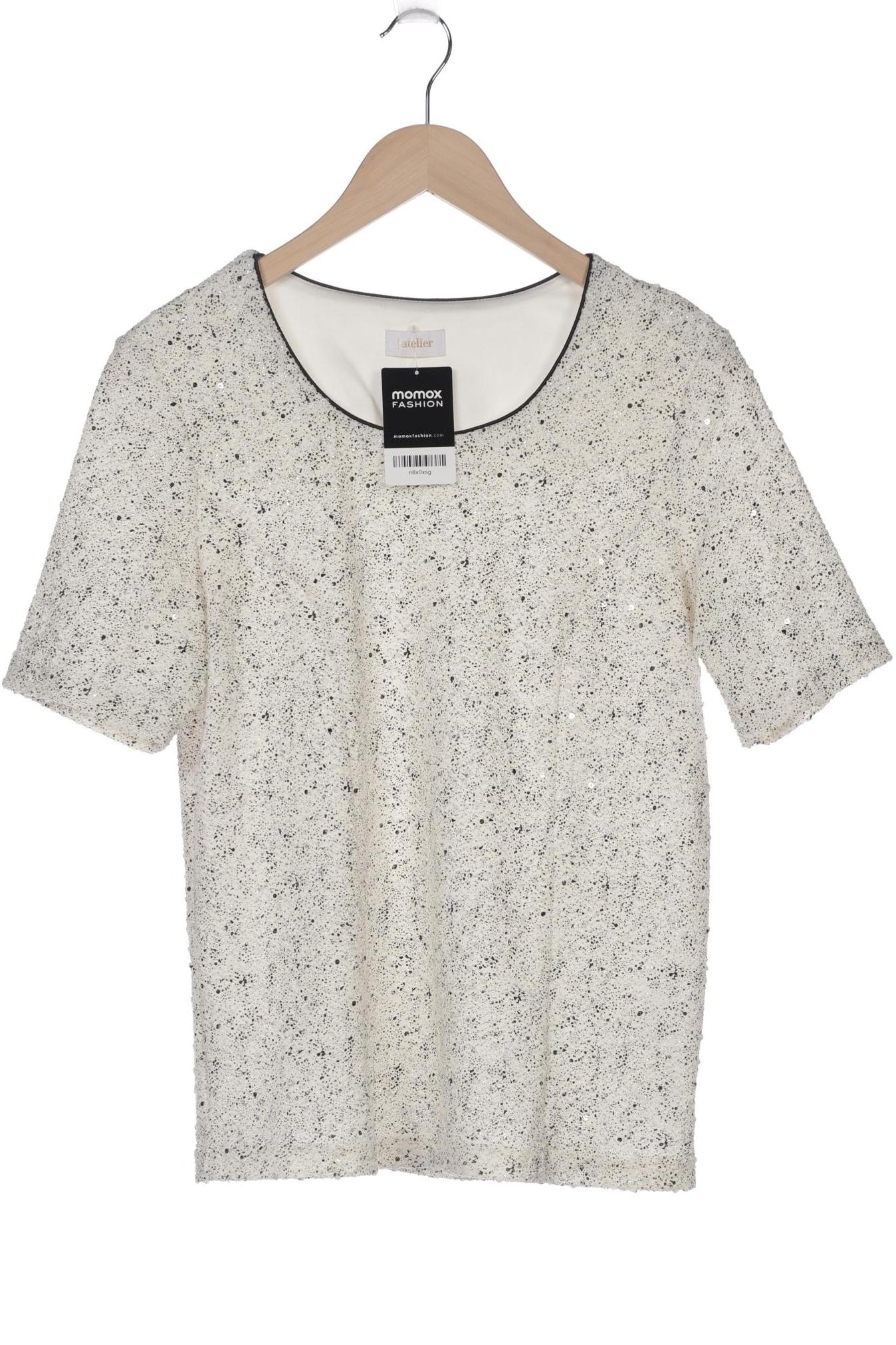 

Atelier Goldner Schnitt Damen T-Shirt, cremeweiß, Gr. 40