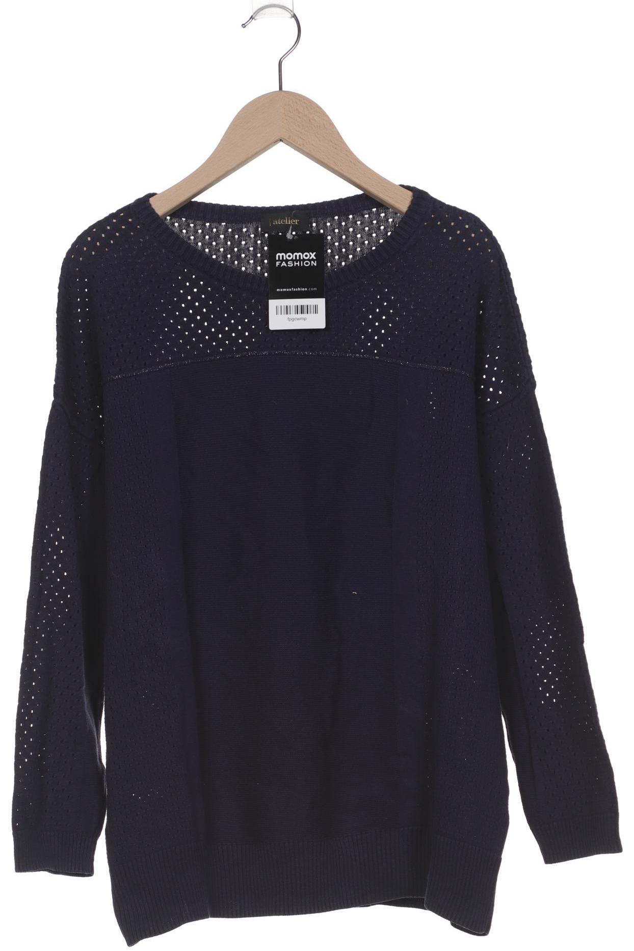 

Atelier Goldner Schnitt Damen Pullover, marineblau, Gr. 18
