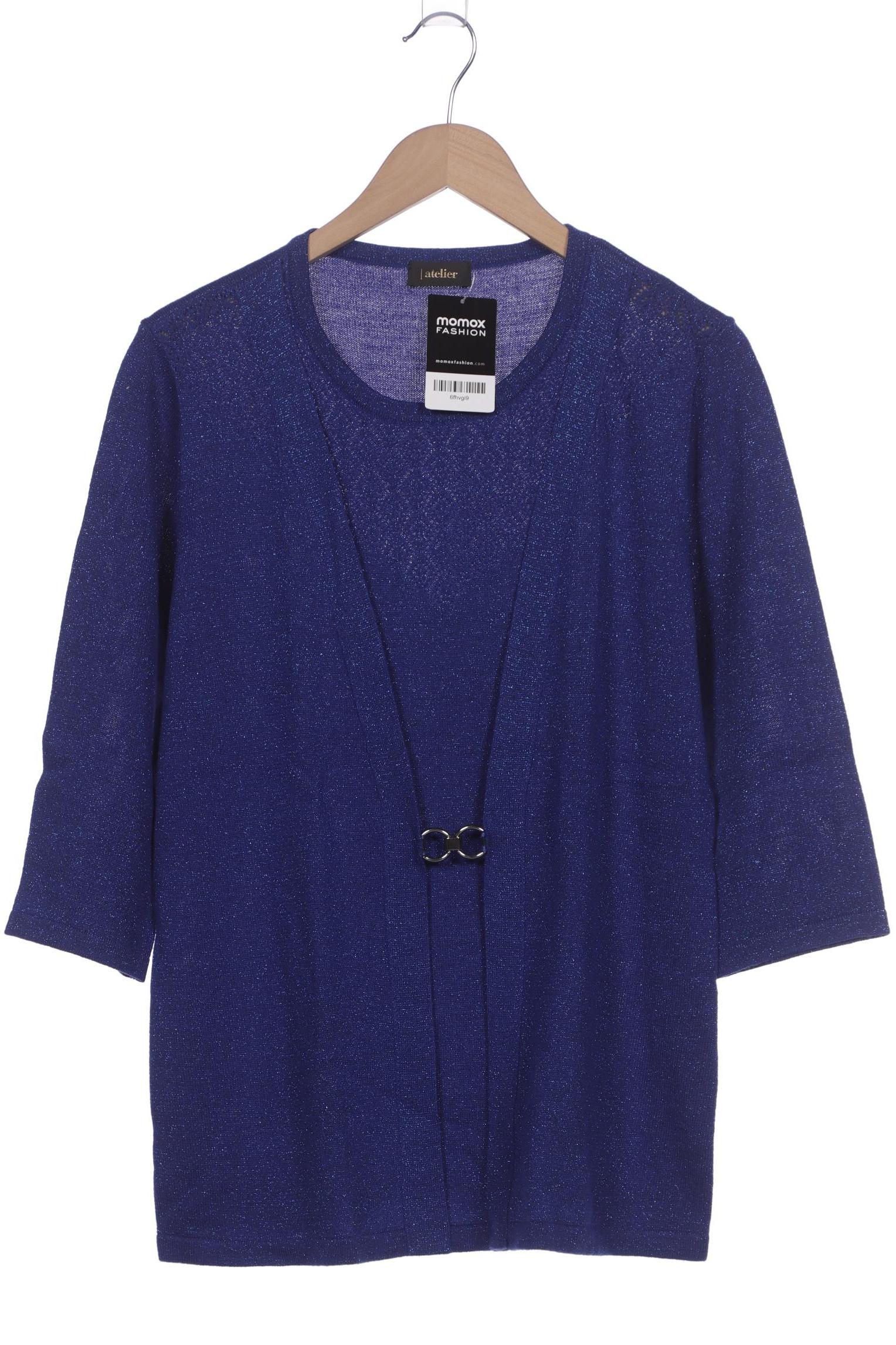 

Atelier Goldner Schnitt Damen Pullover, blau, Gr. 44
