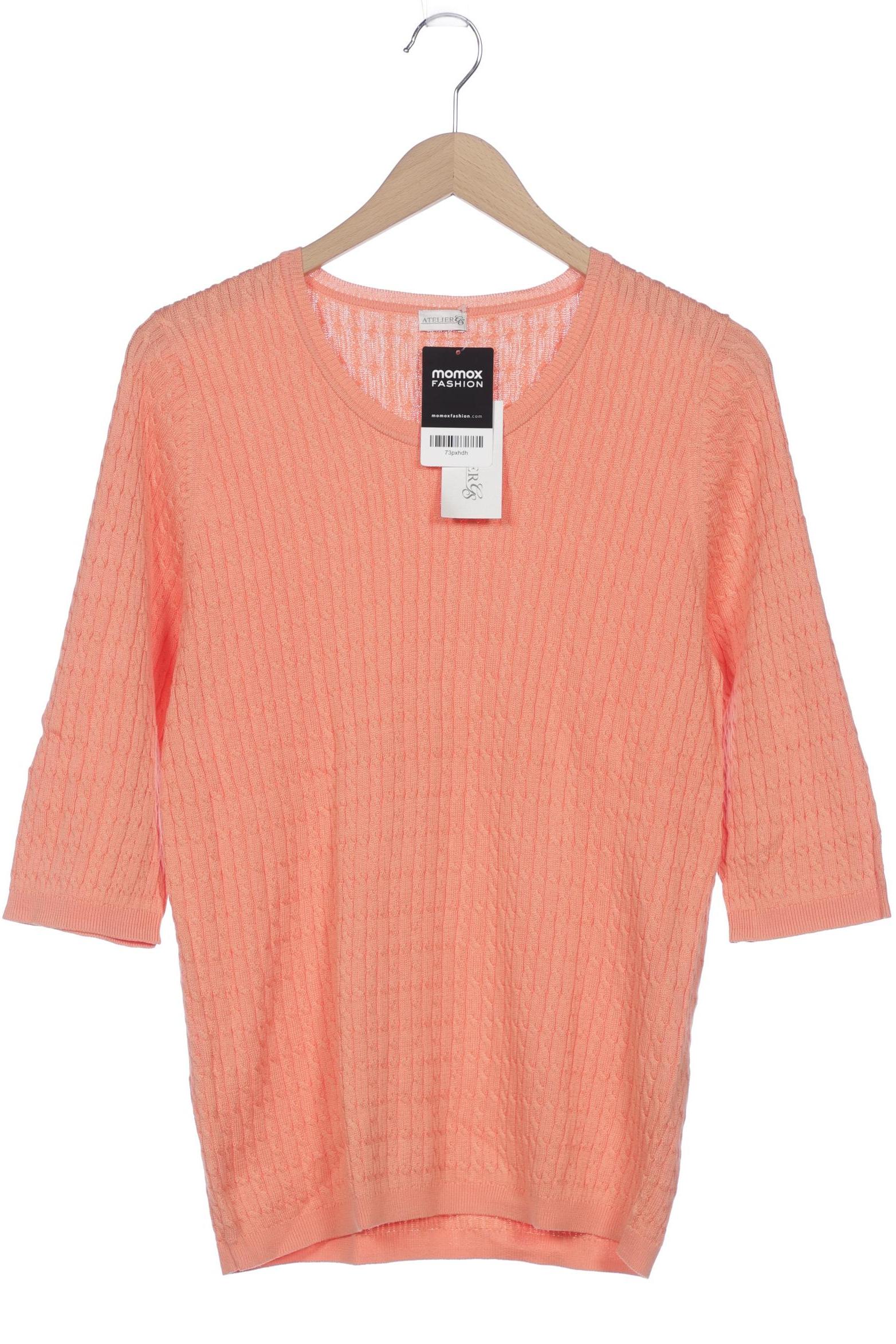 

Atelier Goldner Schnitt Damen Pullover, orange, Gr. 44