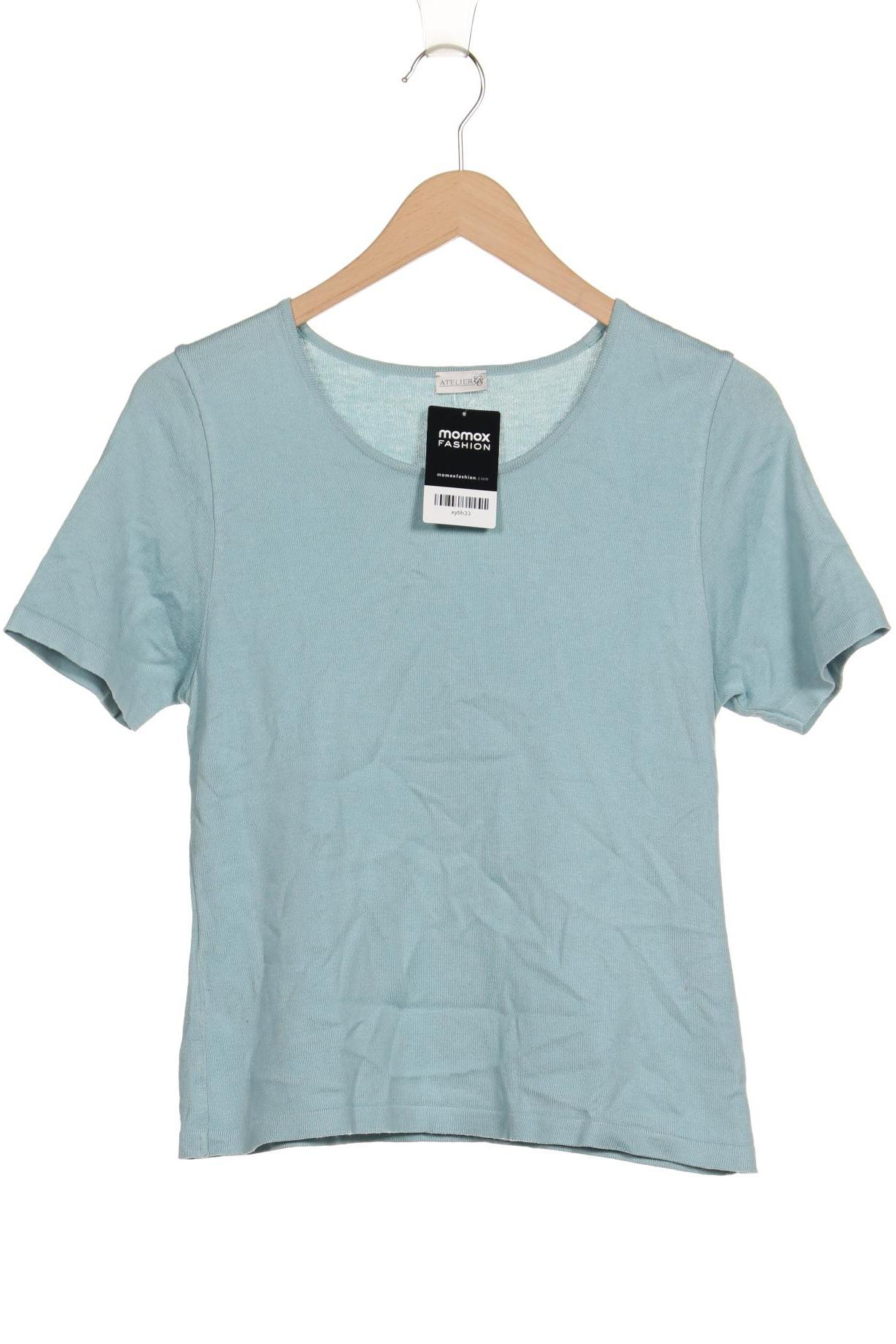 

Atelier Goldner Schnitt Damen Pullover, blau, Gr. 14