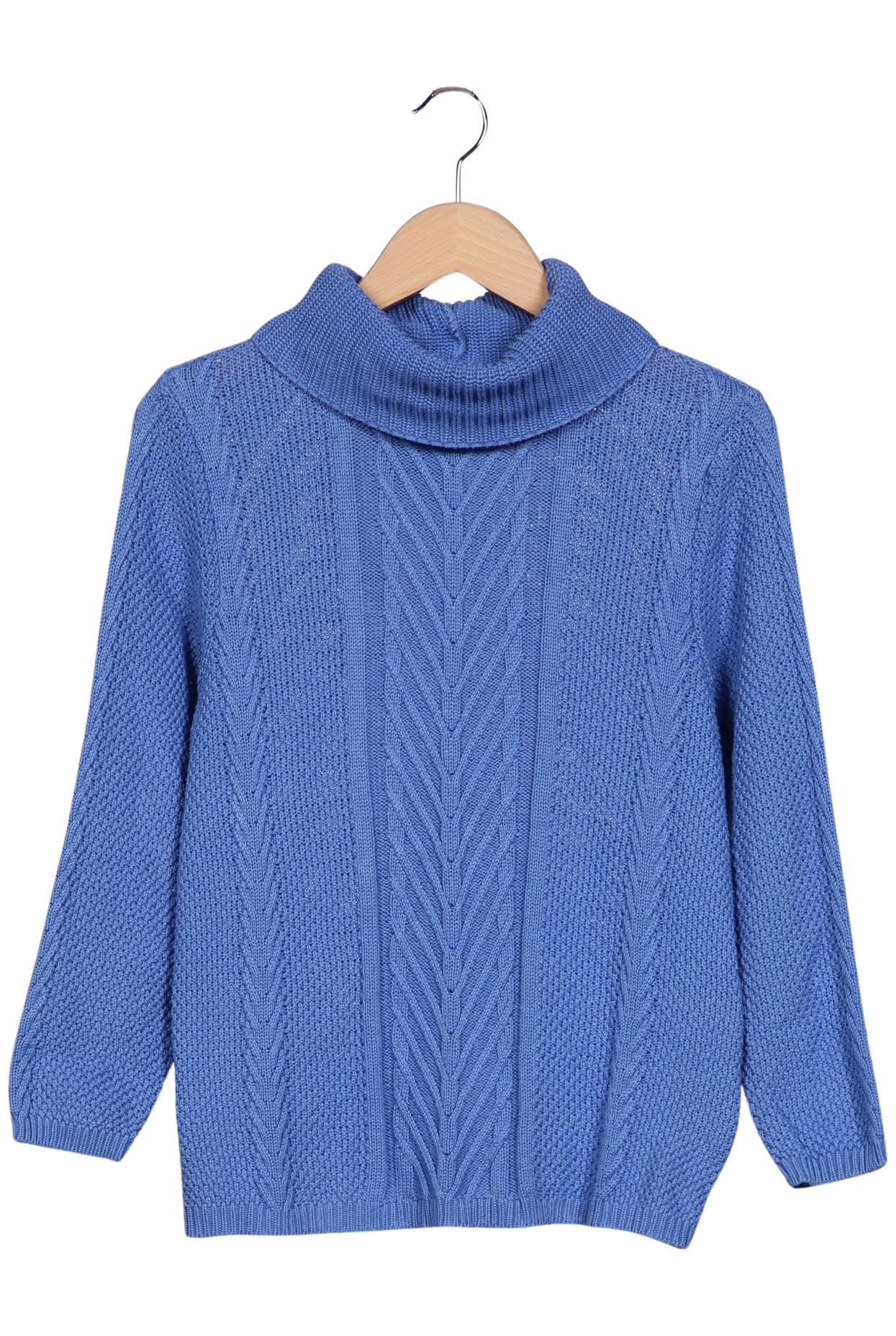 

Atelier Goldner Schnitt Damen Pullover, blau, Gr. 38