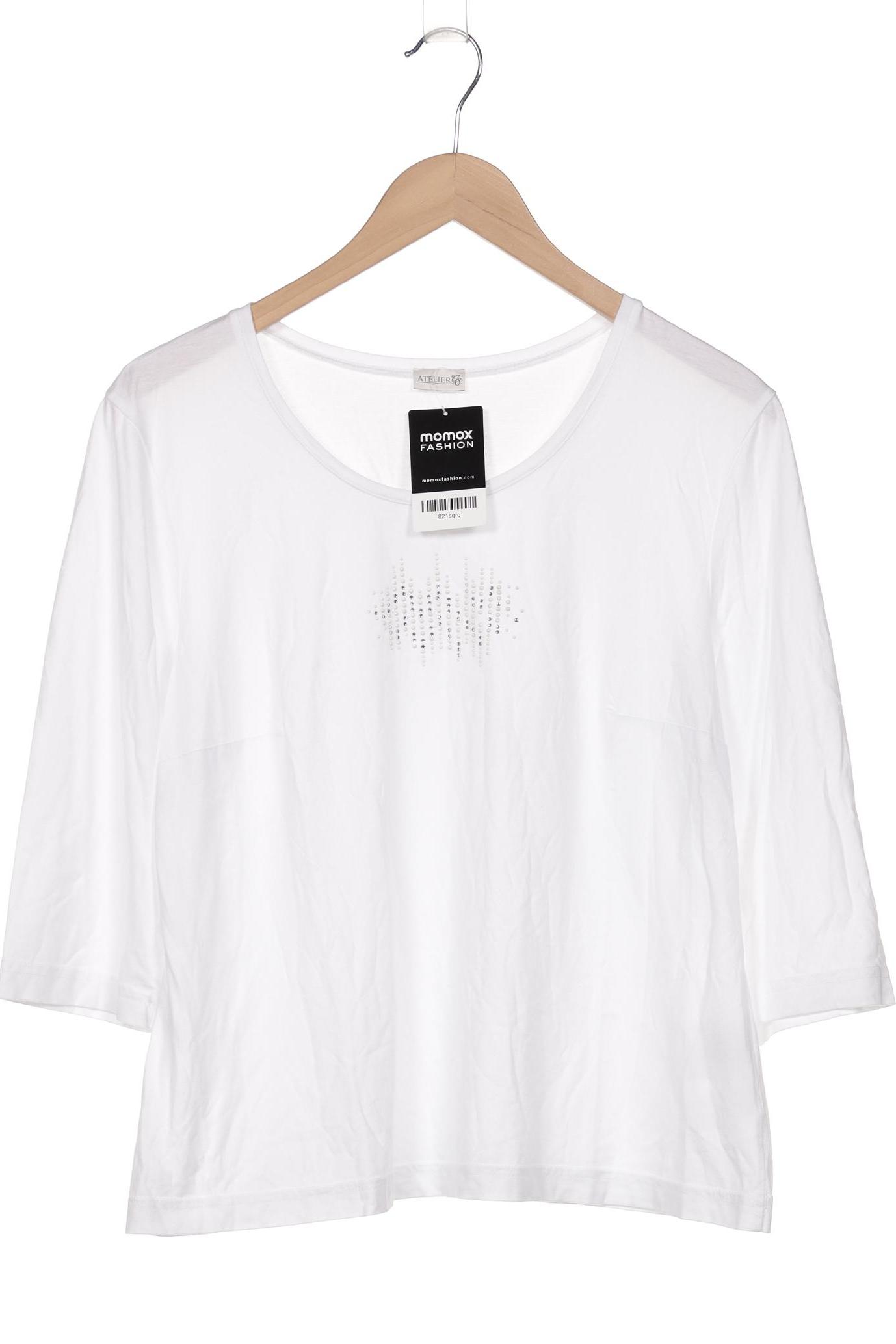

Atelier Goldner Schnitt Damen Langarmshirt, weiß, Gr. 22