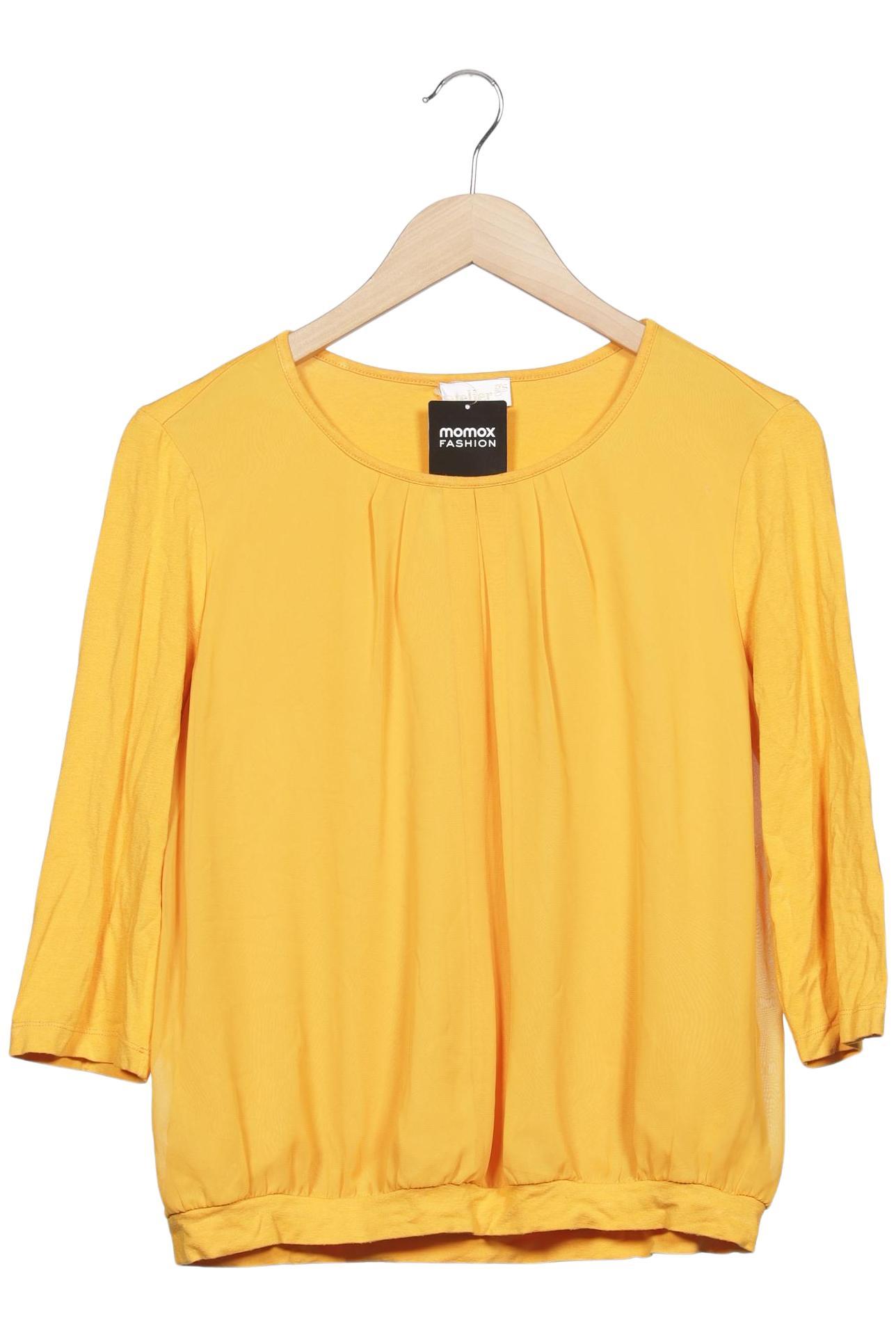 

Atelier Goldner Schnitt Damen Langarmshirt, gelb, Gr. 42