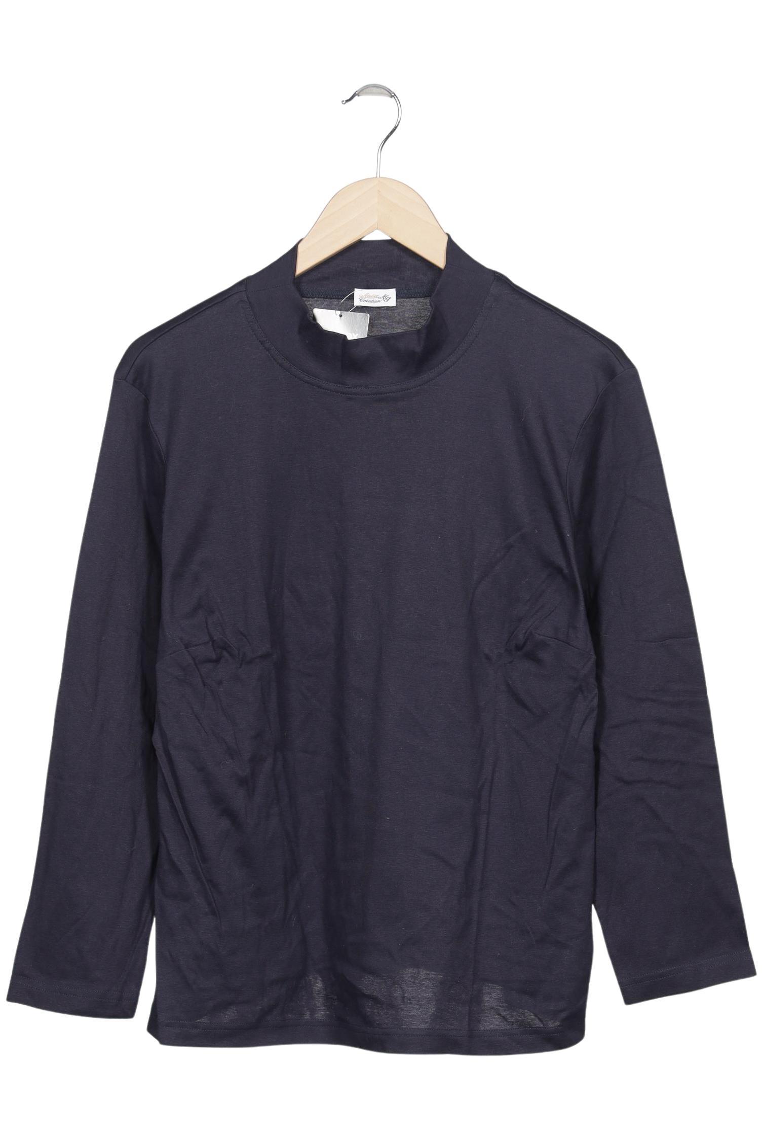 

Atelier Goldner Schnitt Damen Langarmshirt, marineblau, Gr. 46