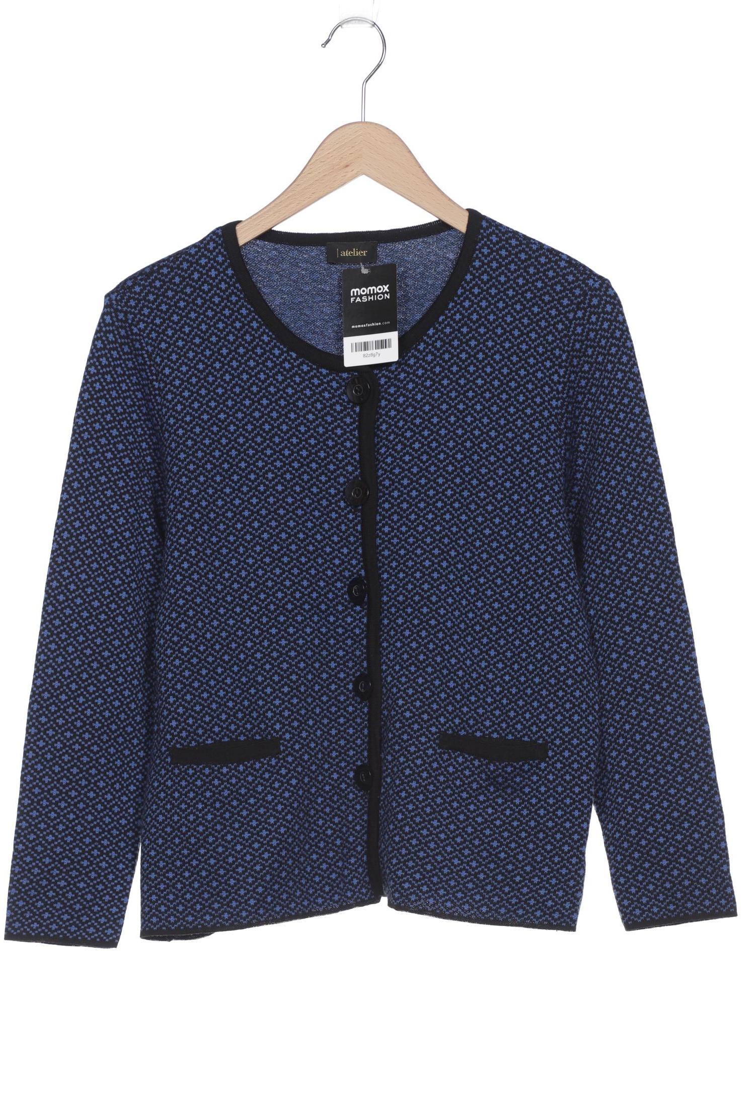 

Atelier Goldner Schnitt Damen Strickjacke, blau