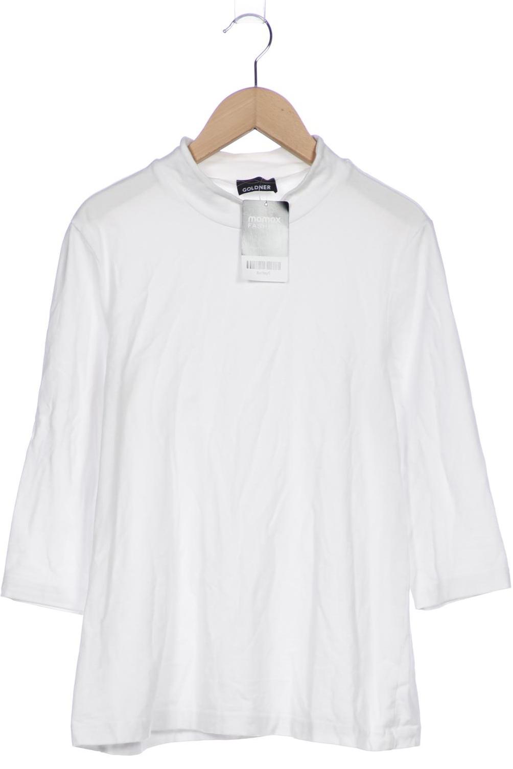 

Atelier Goldner Schnitt Damen Langarmshirt, weiß, Gr. 42