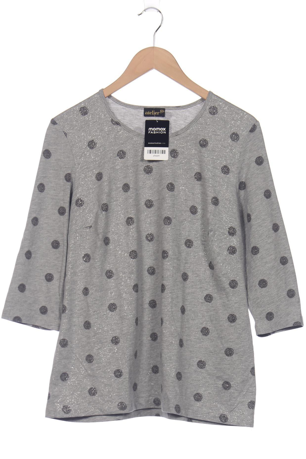 

Atelier Goldner Schnitt Damen Langarmshirt, grau, Gr. 44