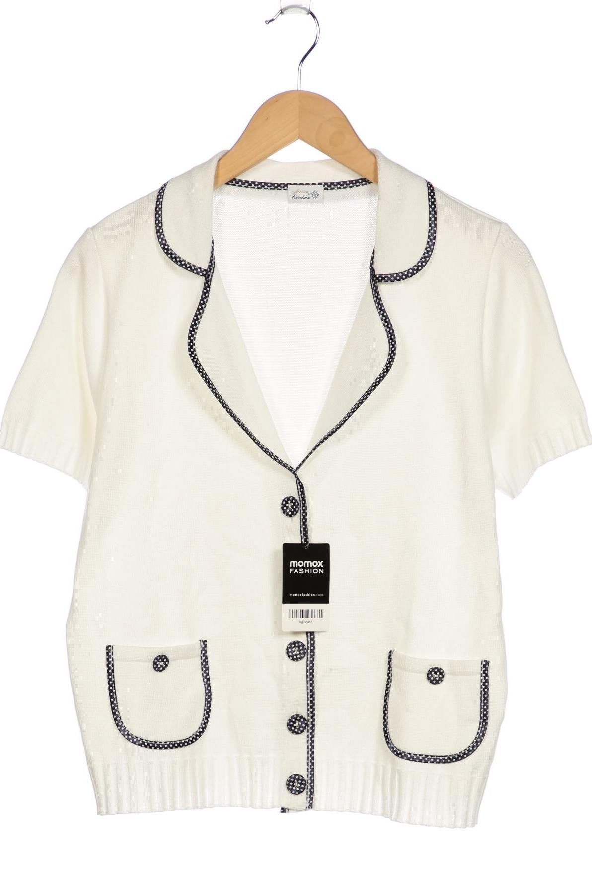 

Atelier Goldner Schnitt Damen Strickjacke, weiß, Gr. 38